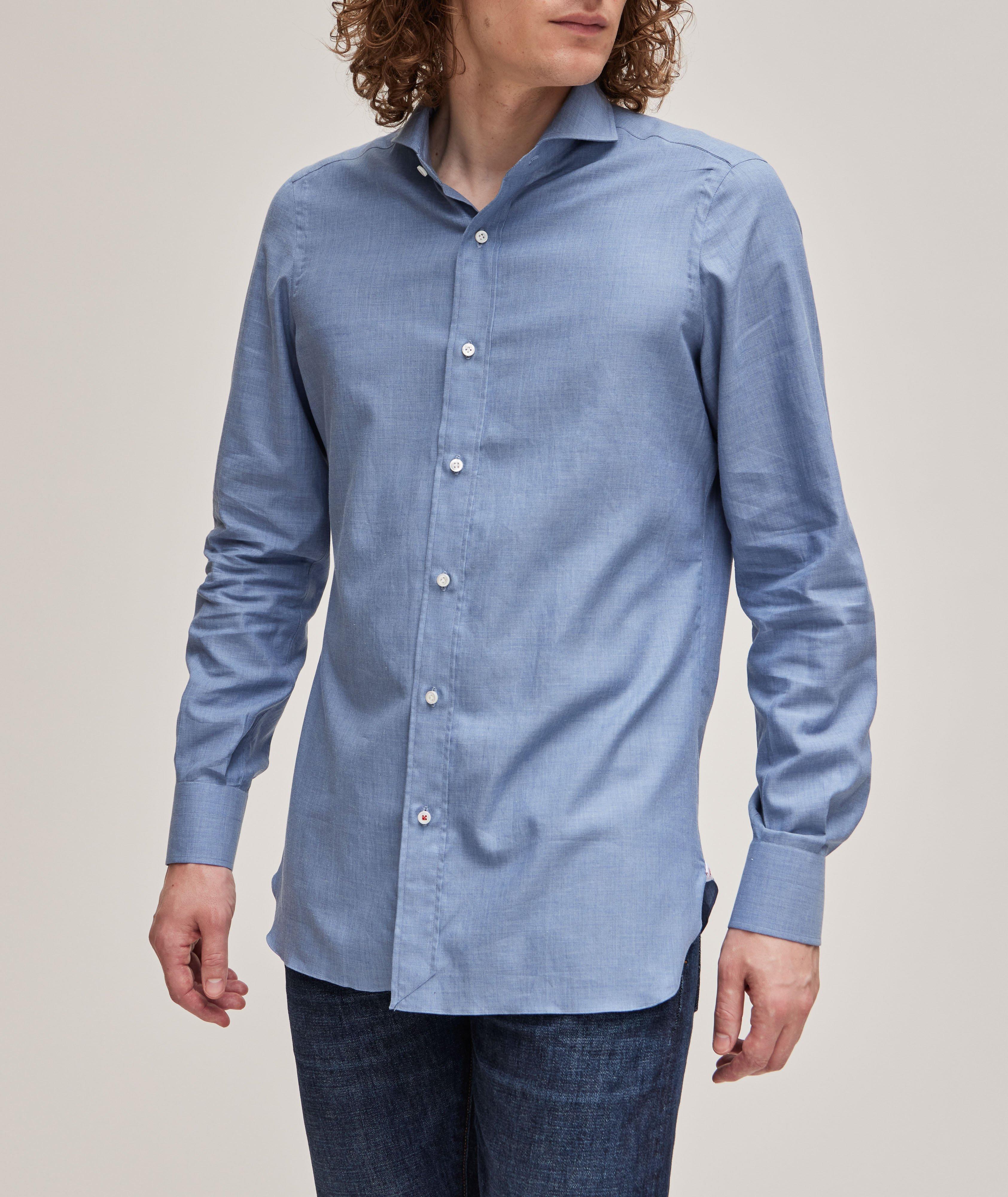 Herringbone-Stitched Dress Shirt image 1