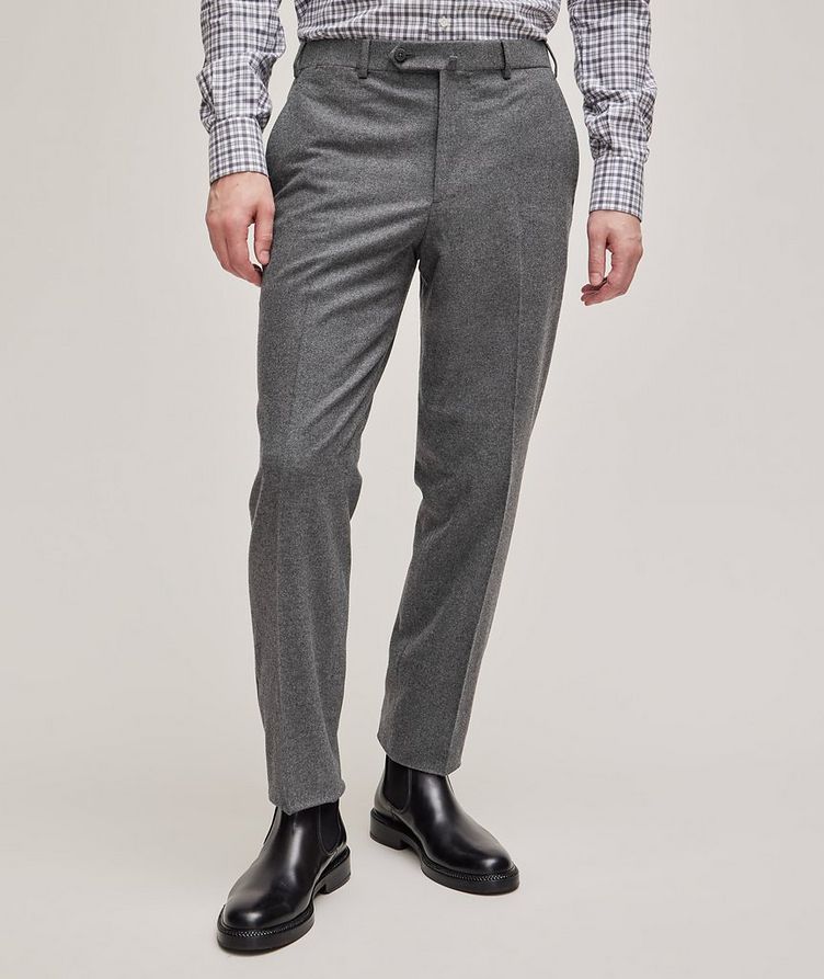 Flannel Stretch Wool-Cashmere Blend Pants image 2