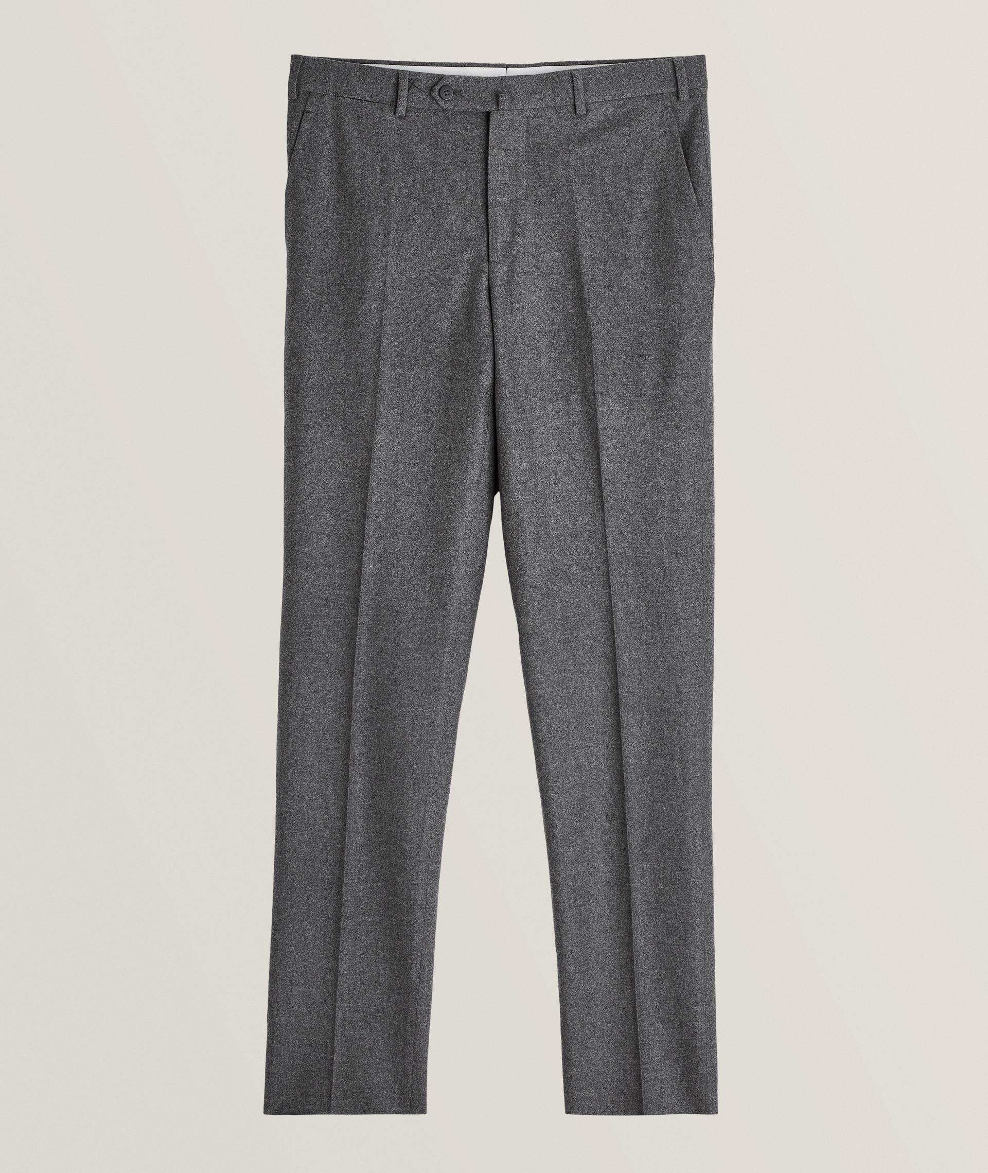 Flannel Stretch Wool-Cashmere Blend Pants image 0