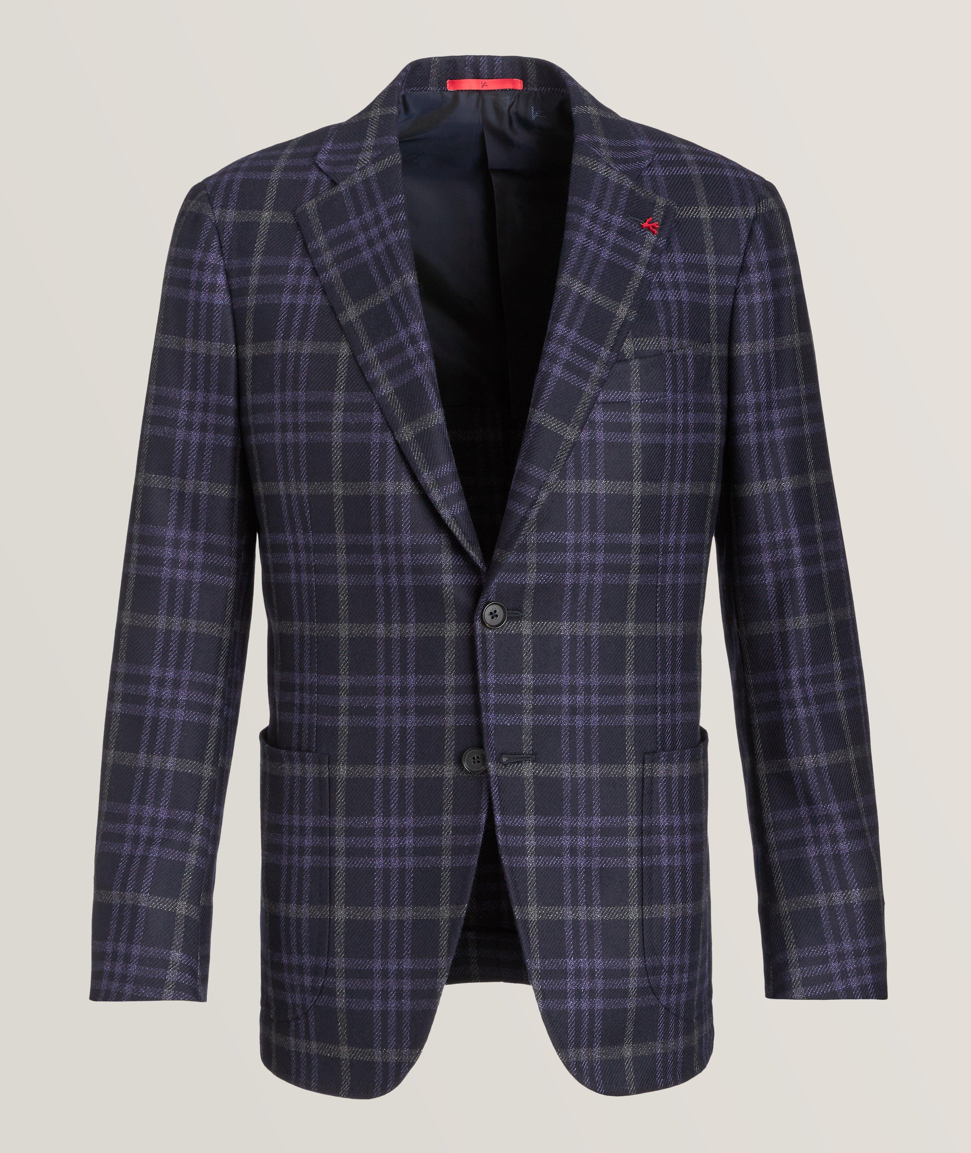 Domenico Plaid Cashmere Sport Jacket image 0