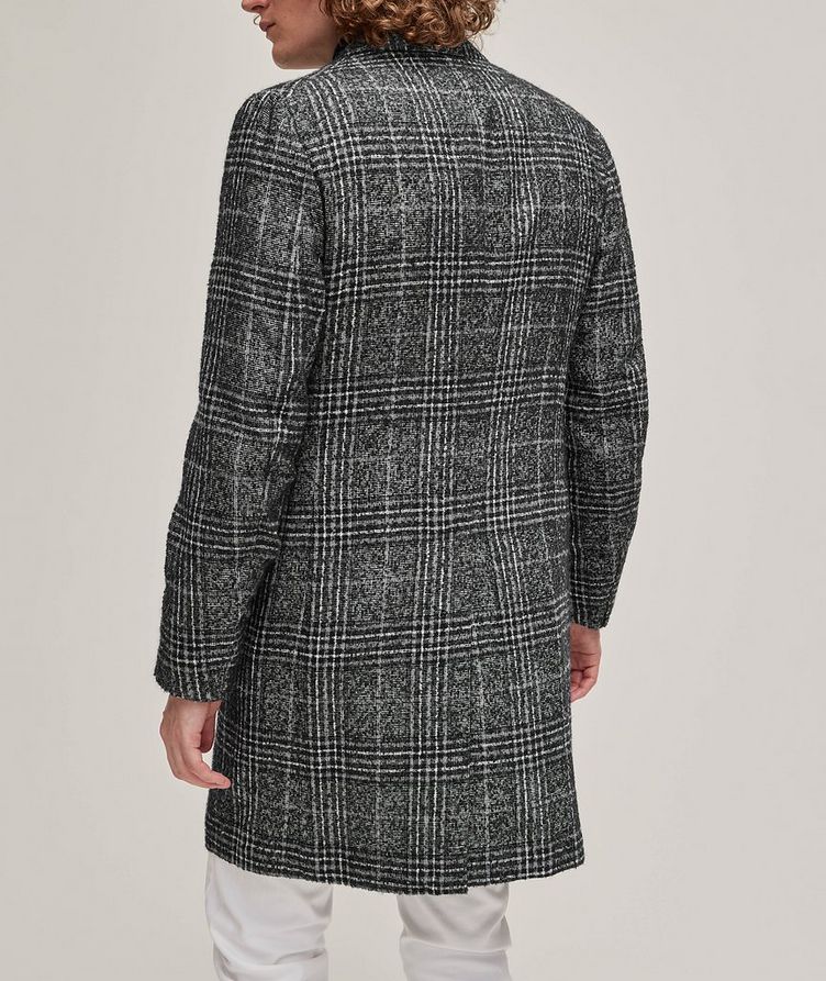 Large Plaid Cashmere-Silk Overcoat  image 2