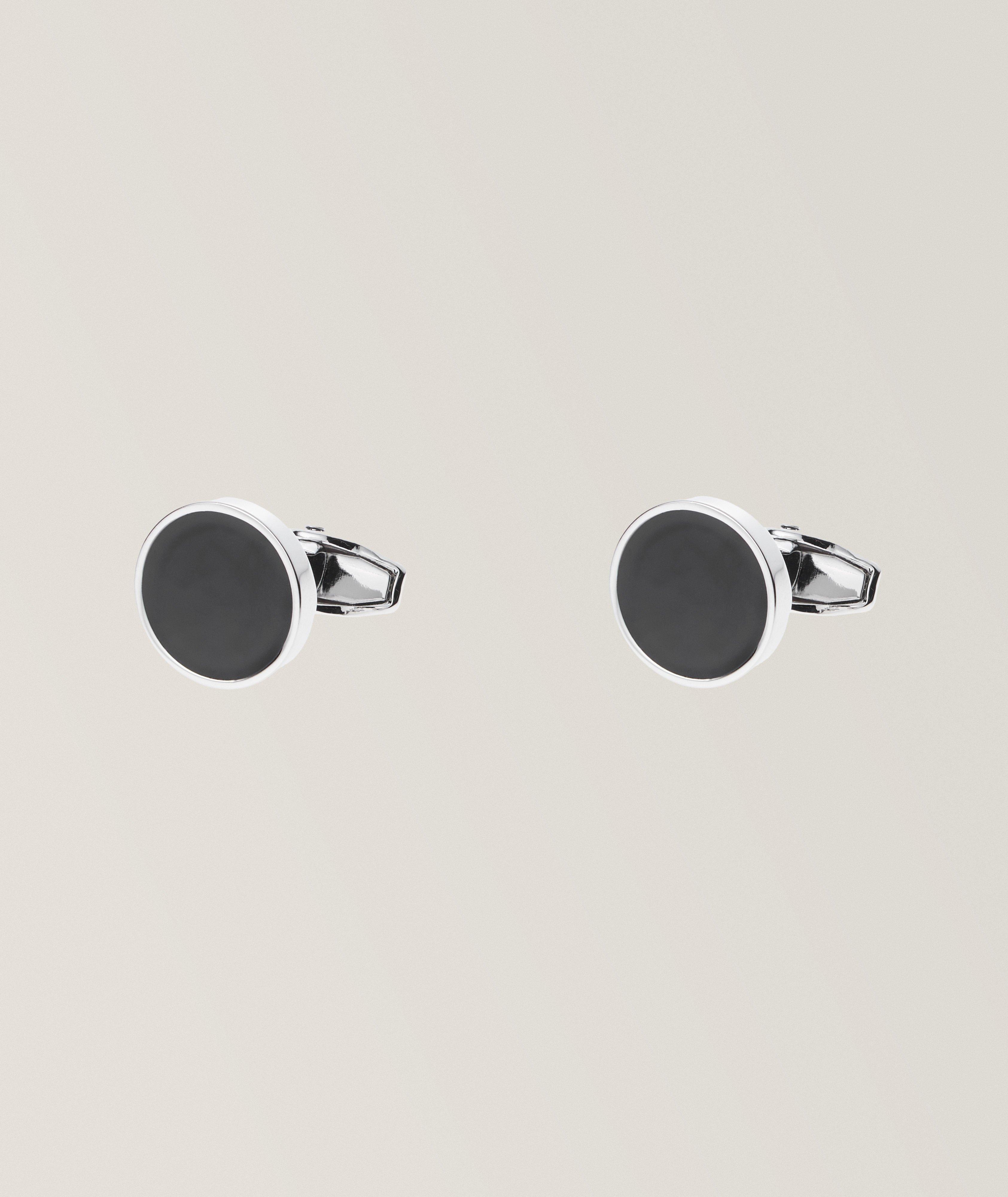 Onyx Round Cufflinks image 0