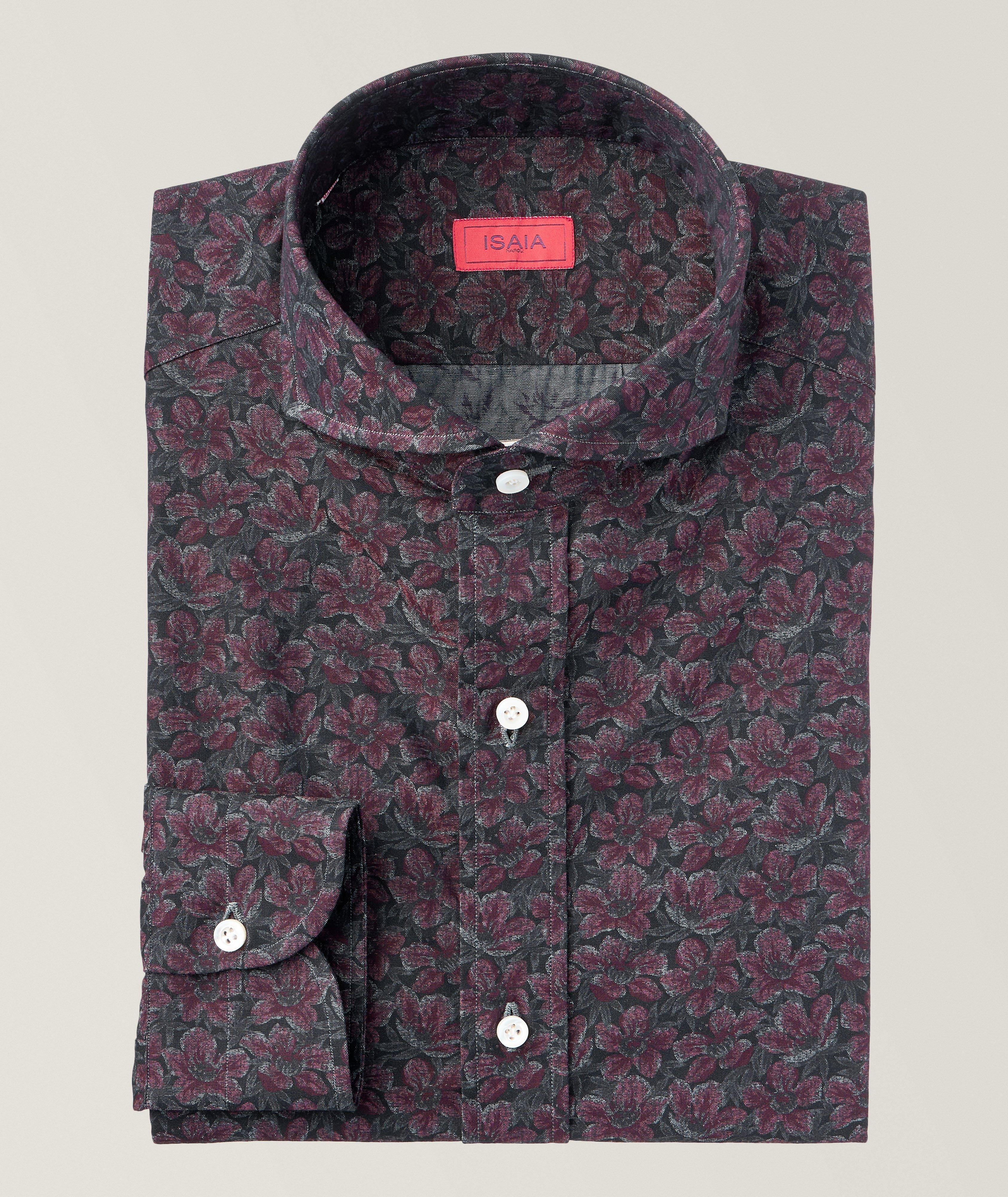 Isaia Chemise habillée à motif floral