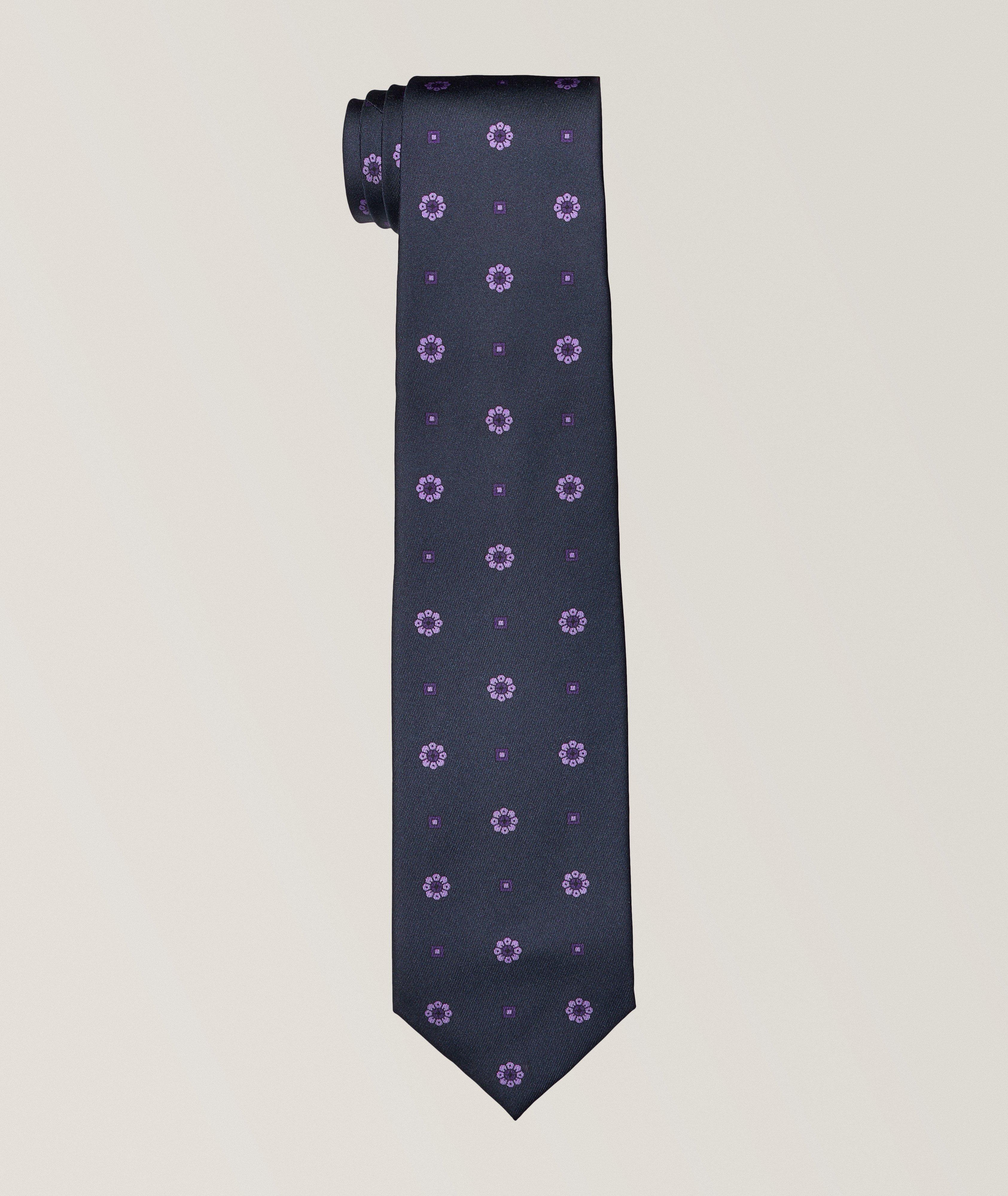 Floral Neat Silk Tie image 0