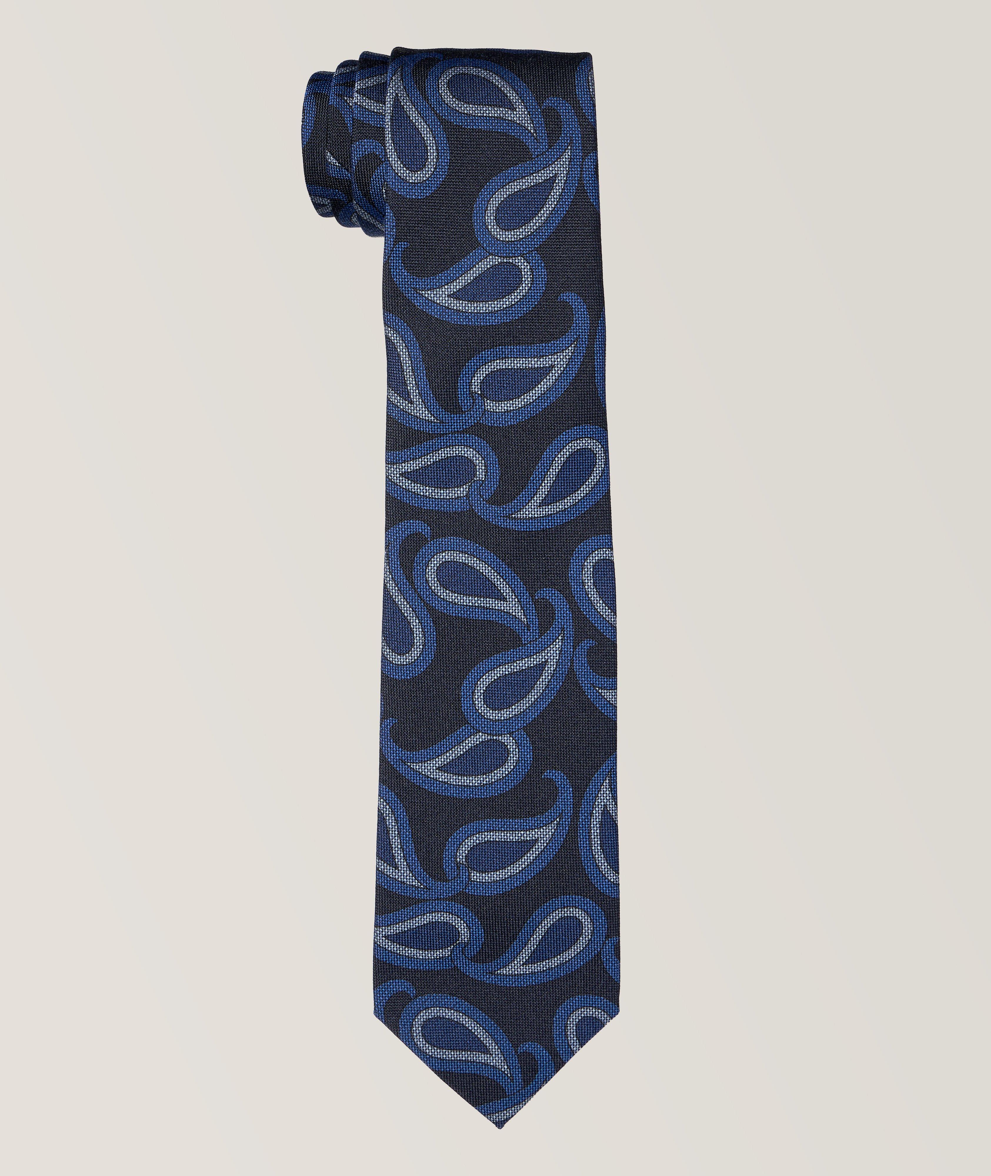 Paisley Wool-Silk Tie