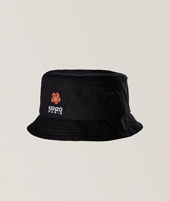 Kenzo Embroidered Flower Reversible Cotton Bucket Hat 
