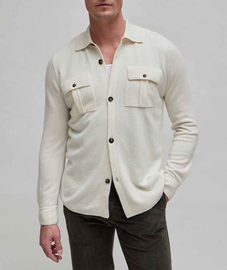 Fully Lined Cashmere Overshirt  image 1