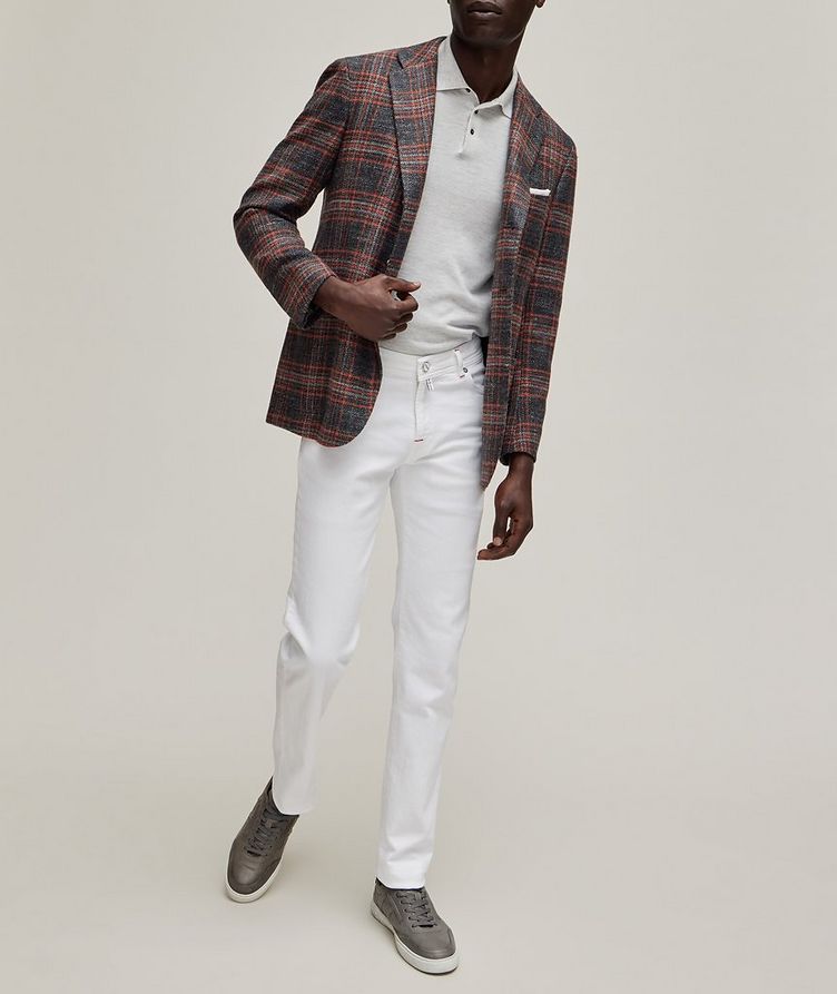 Plaid Cashmere, Virgin Wool & Silk Blend Sport Jacket image 3