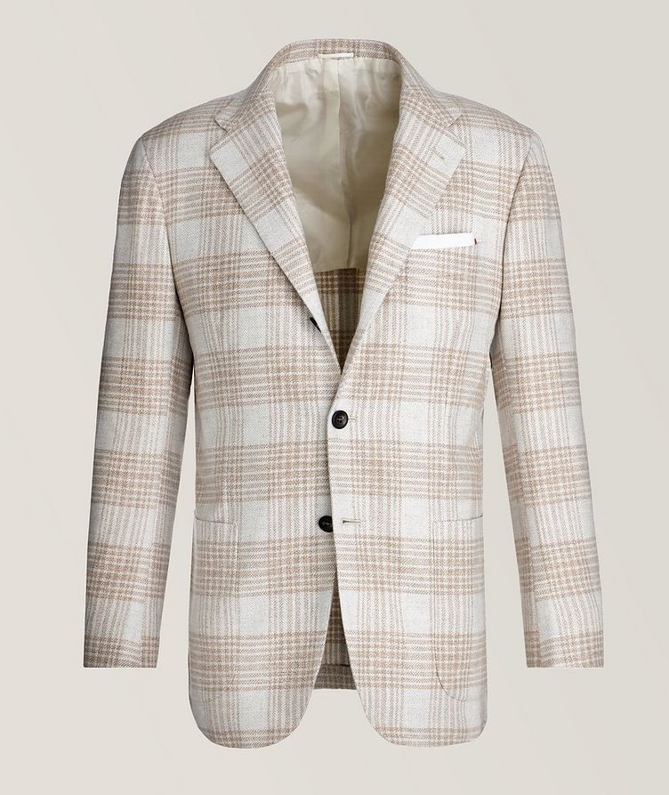 Plaid Cashmere, Virgin Wool & Silk Blend Sport Jacket image 0