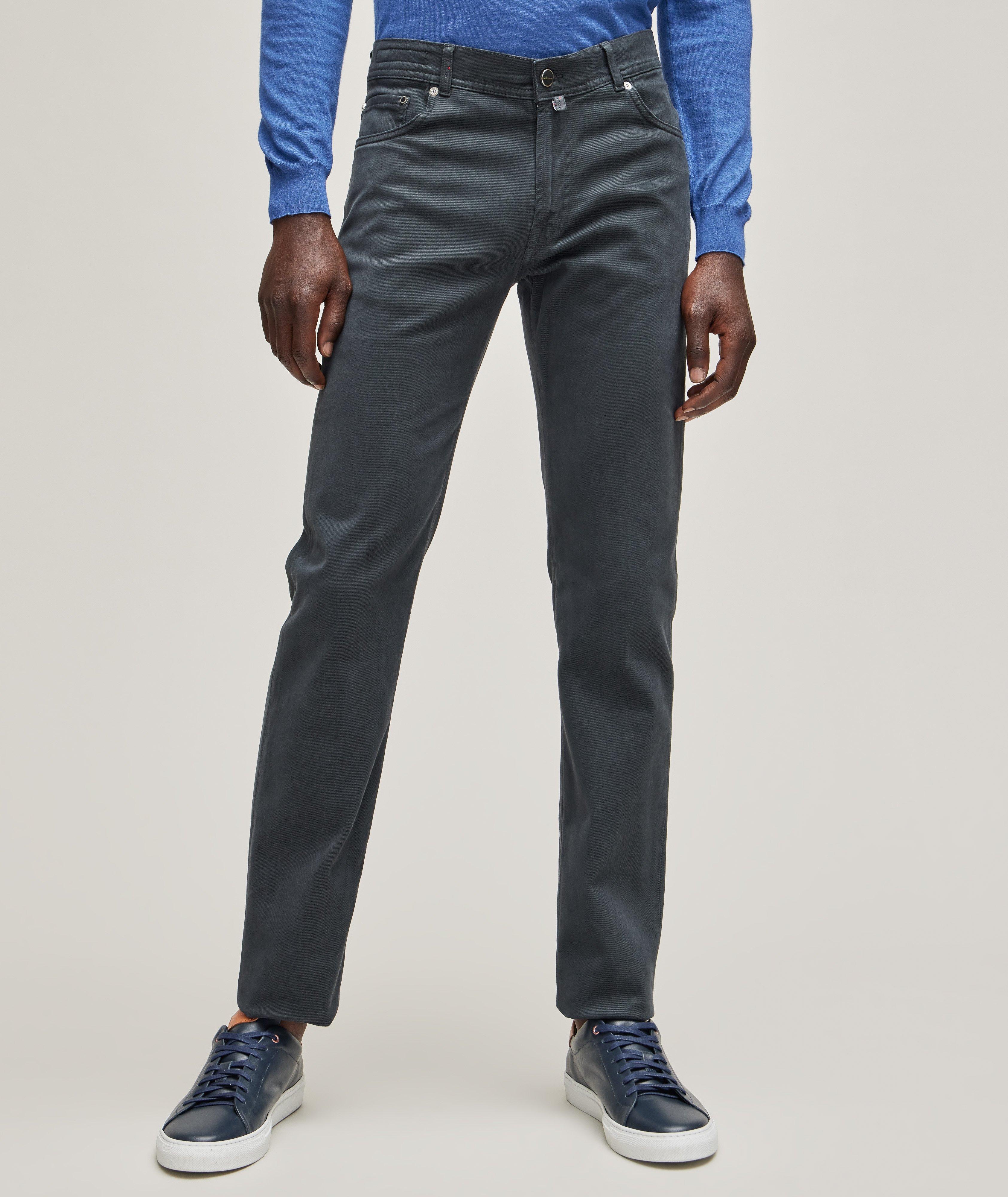 Slim-Fit Stretch-Cotton Pants image 2