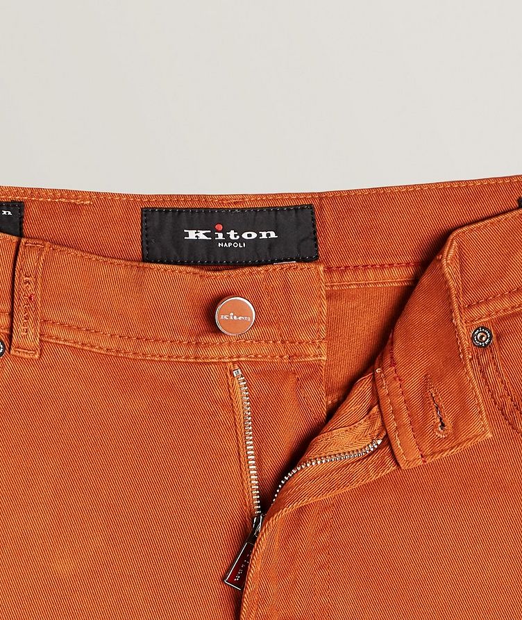 Slim Fit Five-Pocket Stretch-Cotton Pants image 1