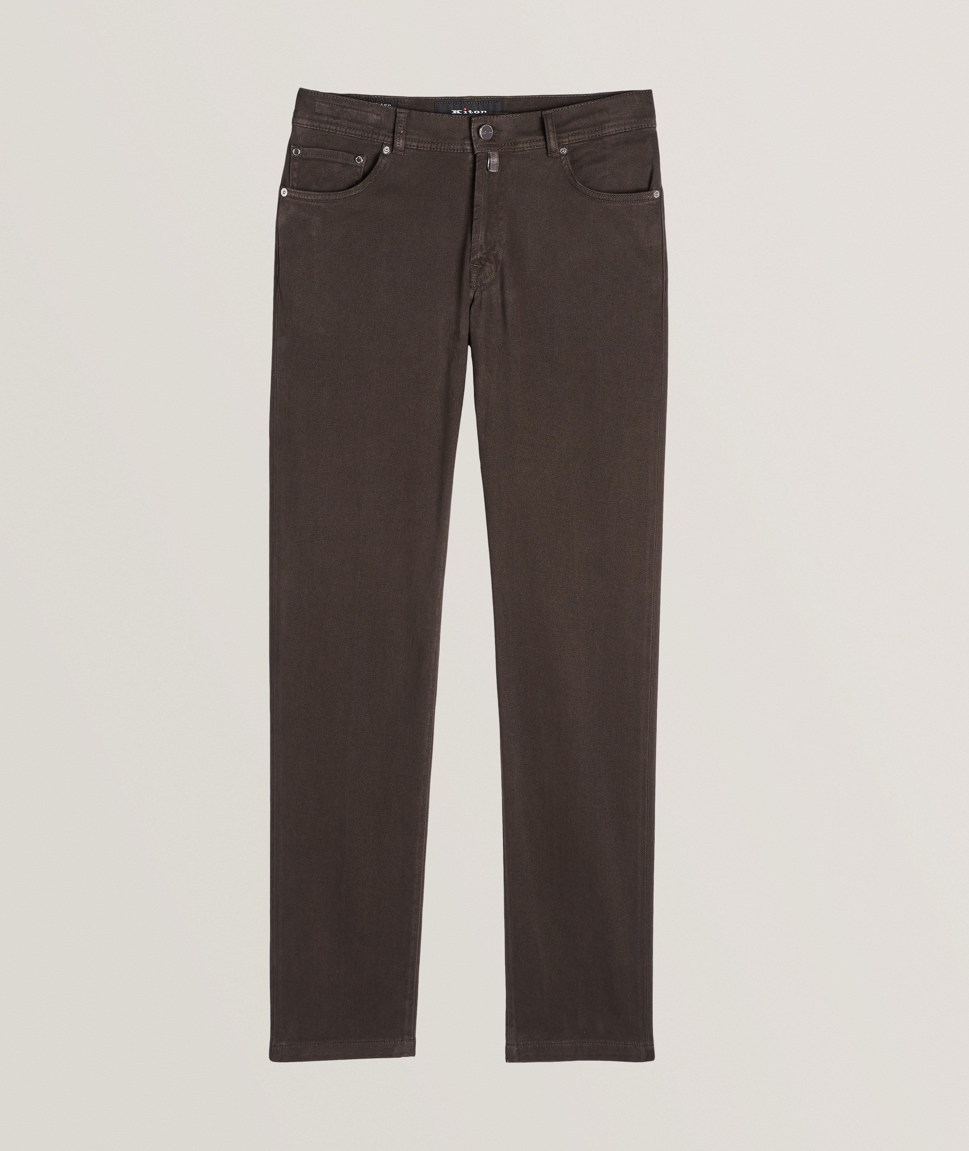 Slim Fit Five-Pocket Cotton-Stretch Pants image 0