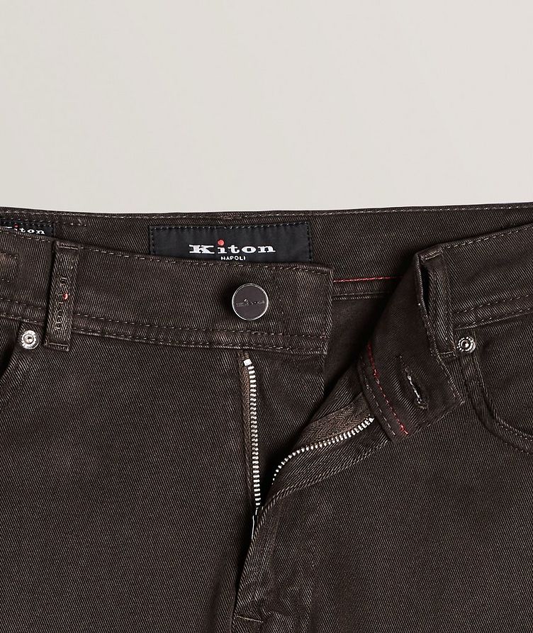 Slim Fit Five-Pocket Cotton-Stretch Pants image 1