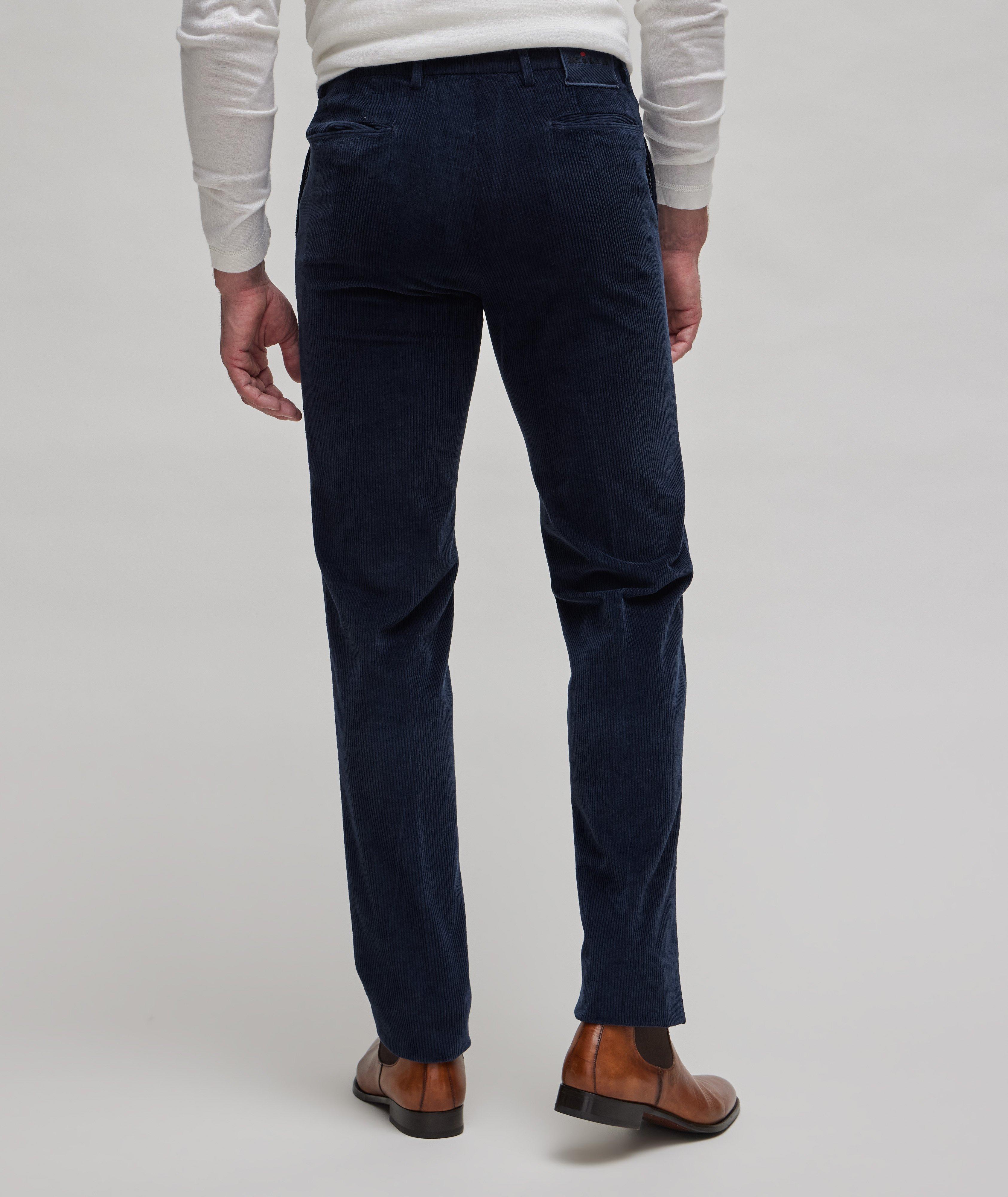 Cotton-blend corduroy bootcut pants