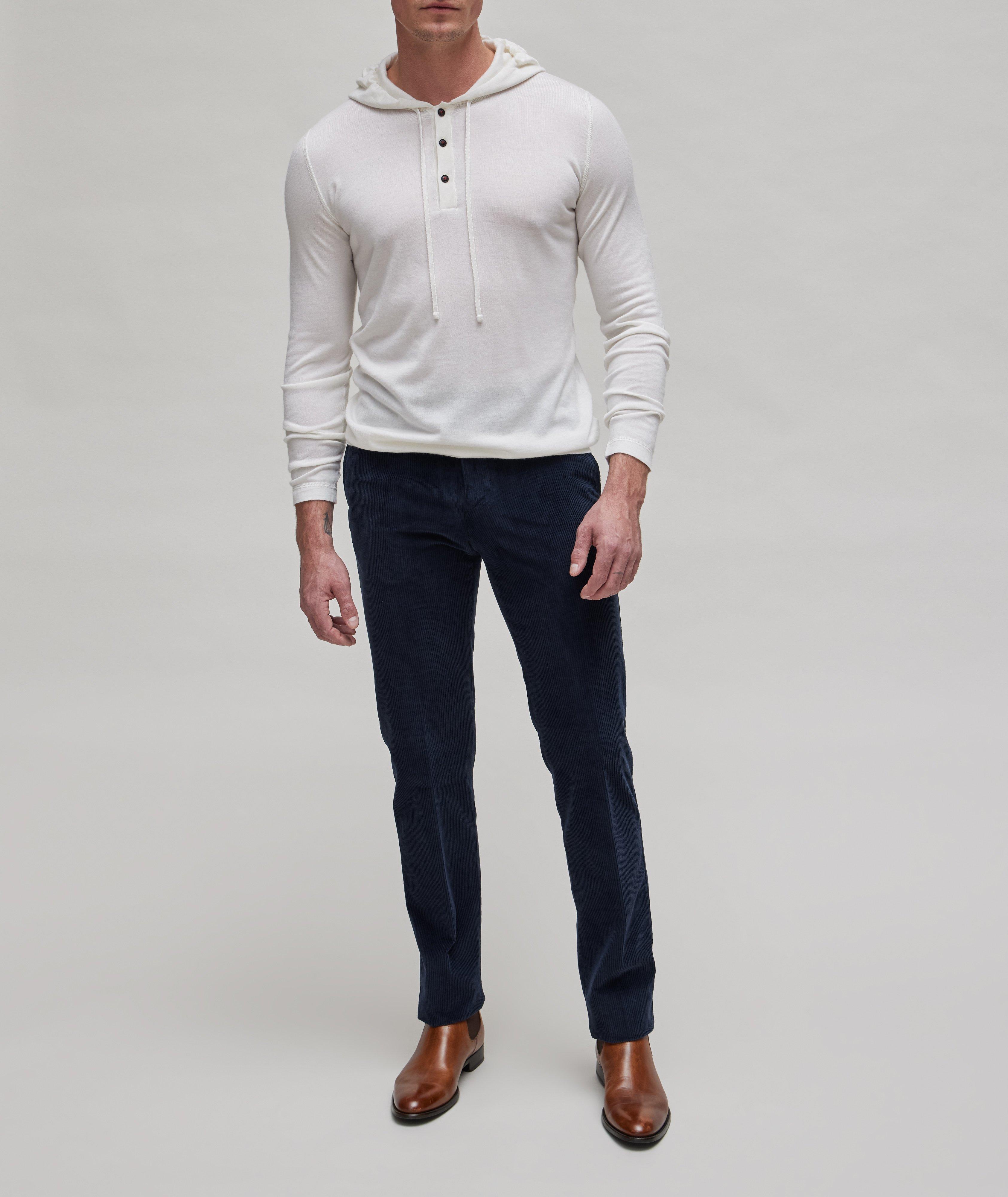 Kiton Corduroy Cotton-Blend Jeans, Pants