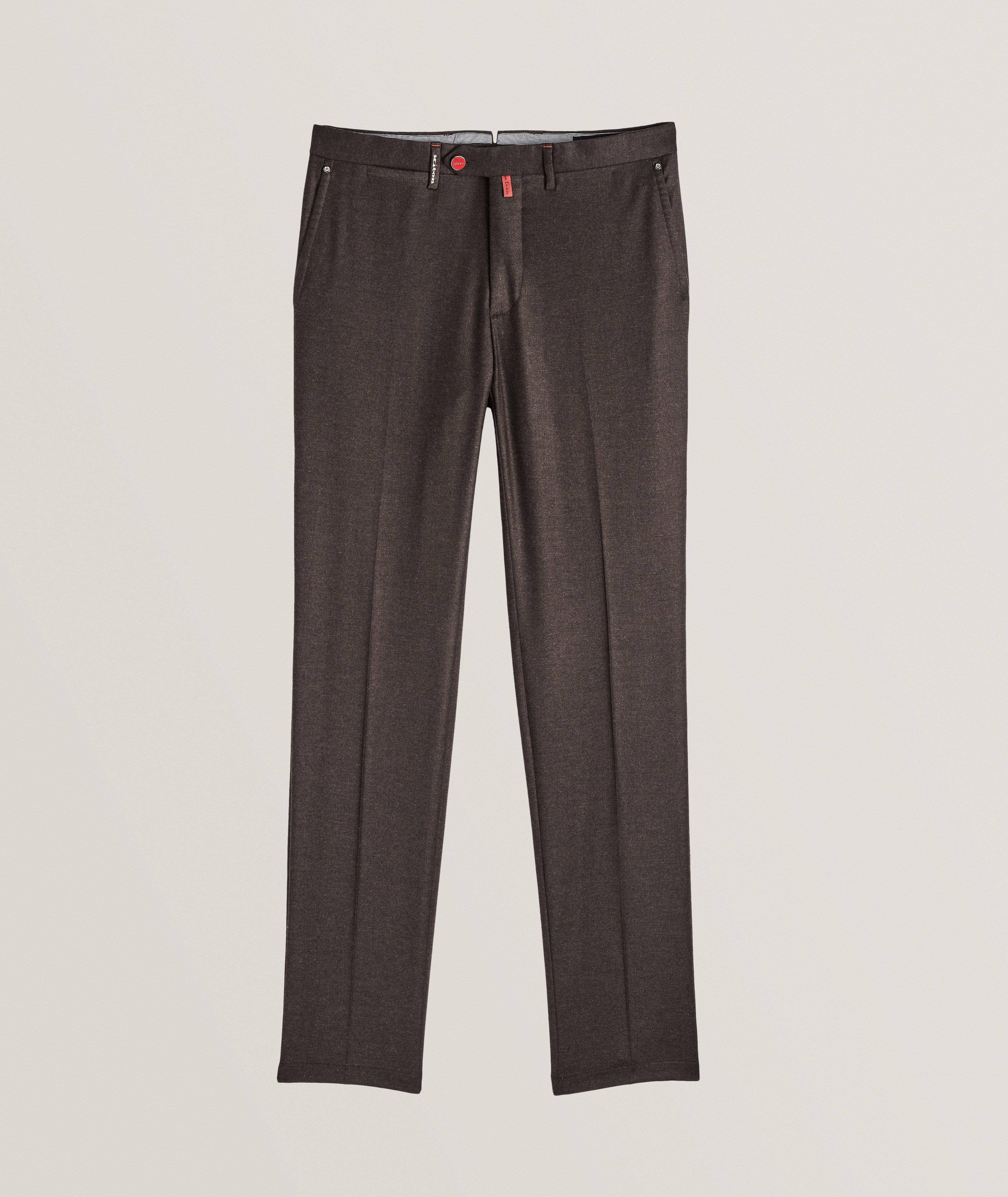 Virgin Wool, Cashmere & Polyamide-Stretch Blend Sport Pants image 0
