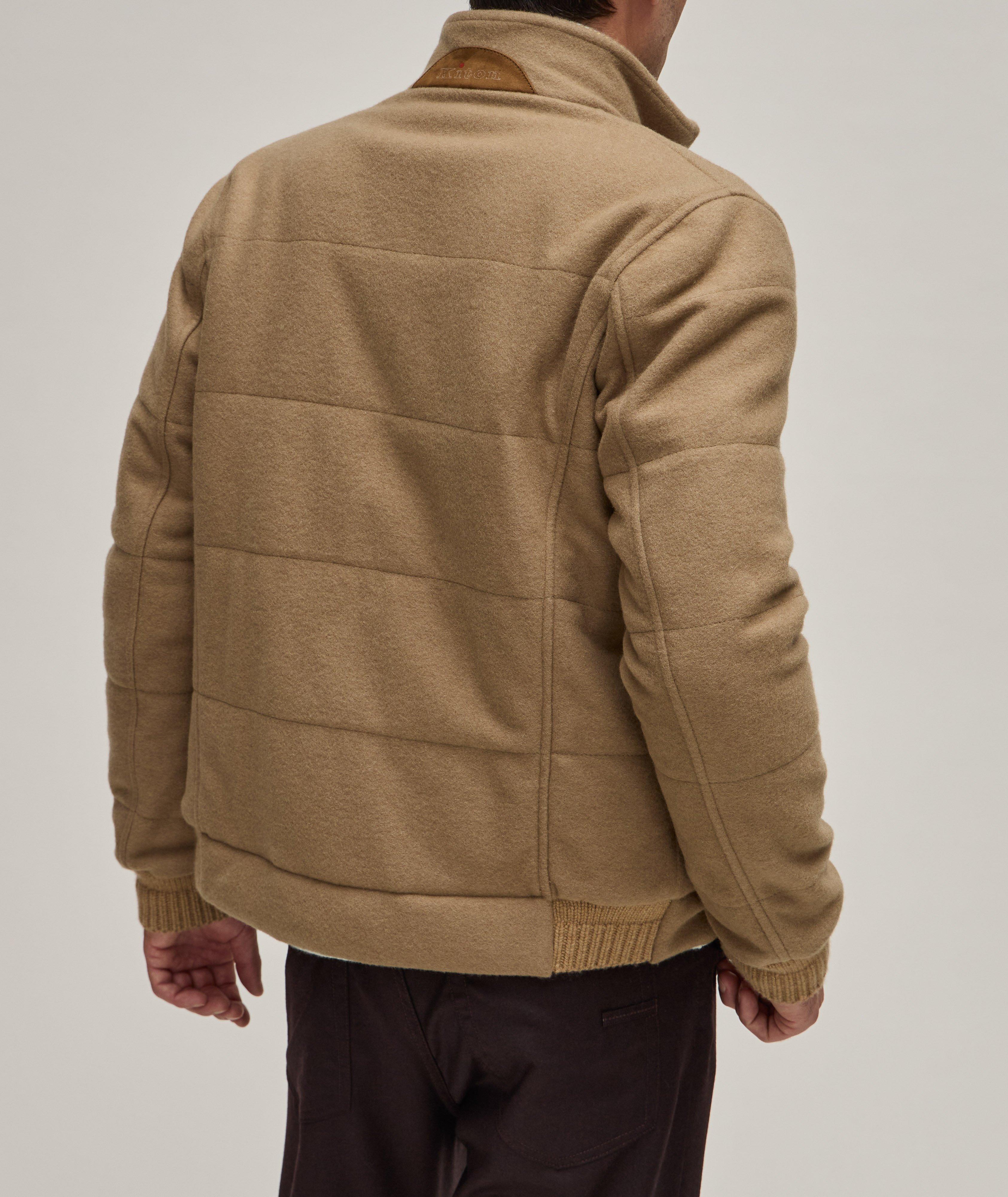 Reversible bomber jacket with toiletry-bag · Khaki, Black · Coats And  Jackets