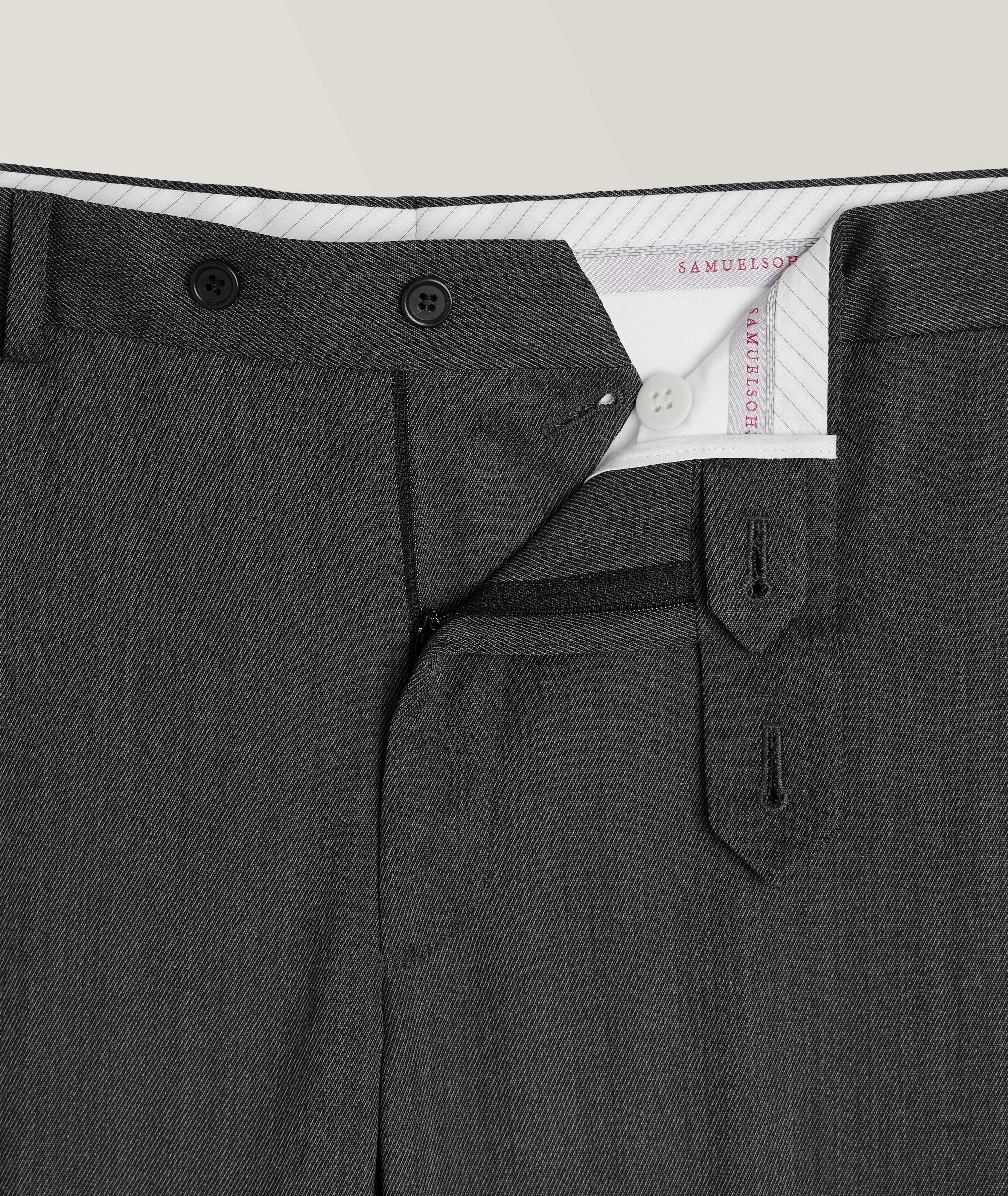 Stretch-Wool Twill Dress Pants image 1