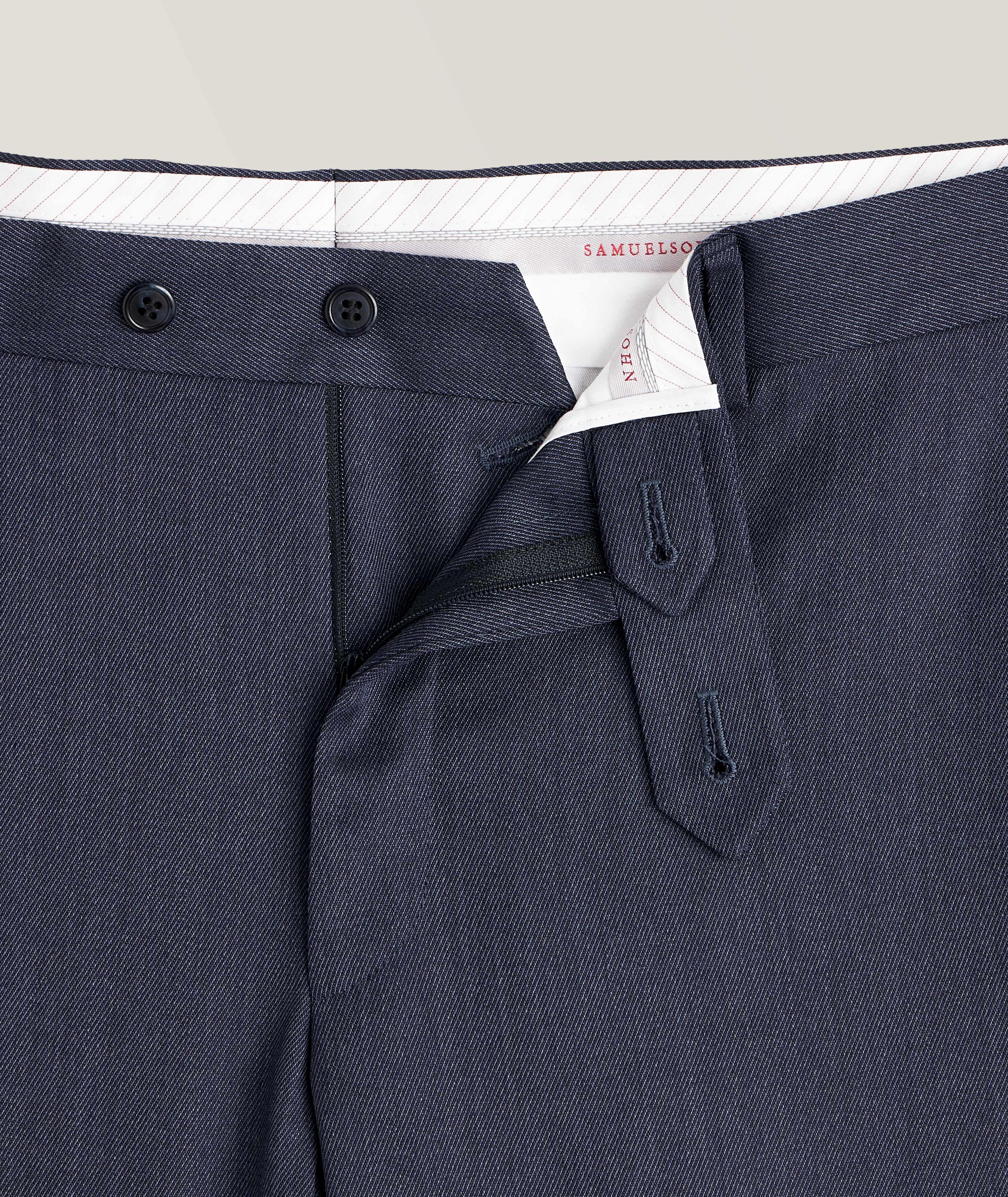 Stretch-Wool Twill Dress Pants image 1