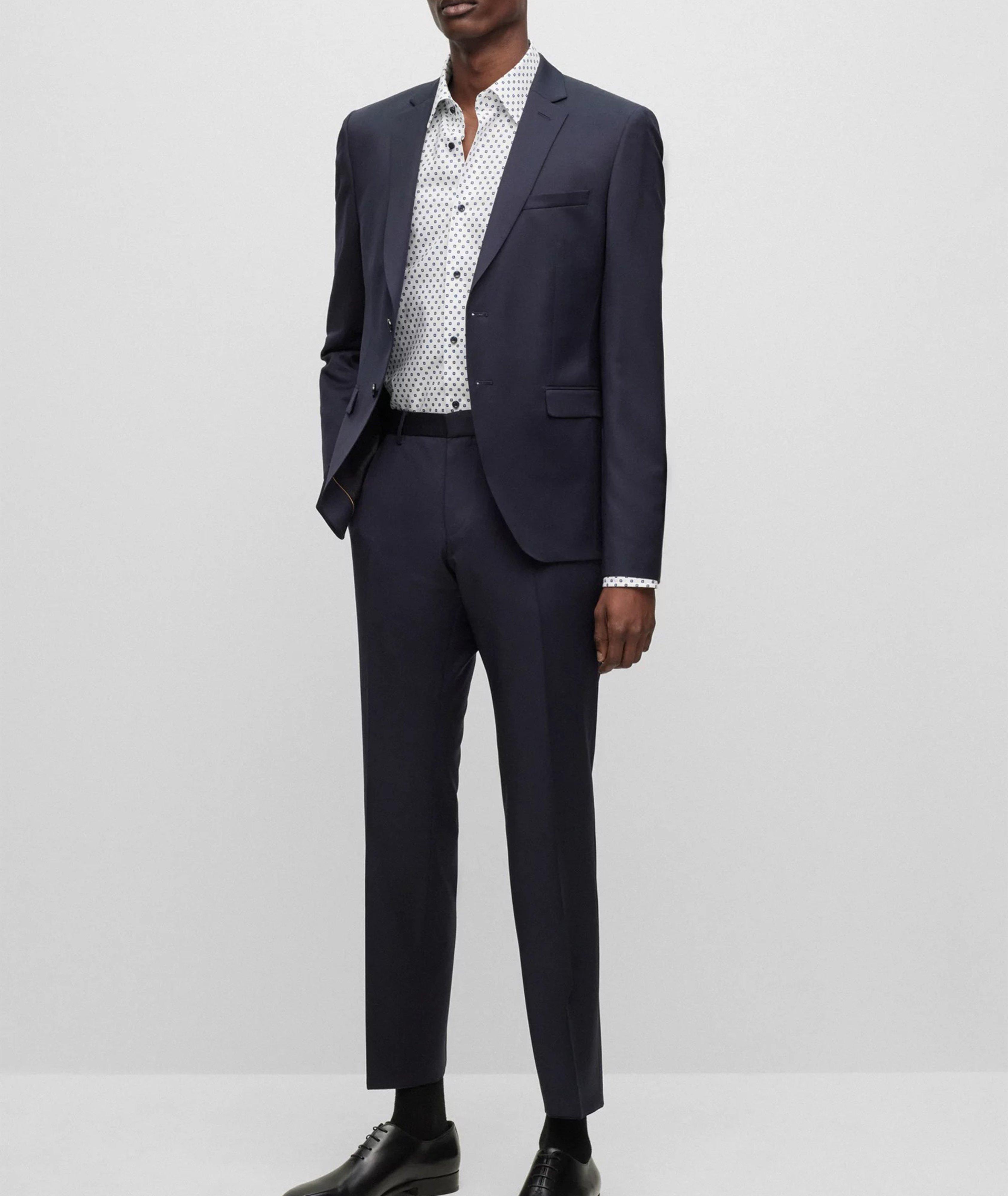 BOSS - Formal trousers in virgin-wool serge