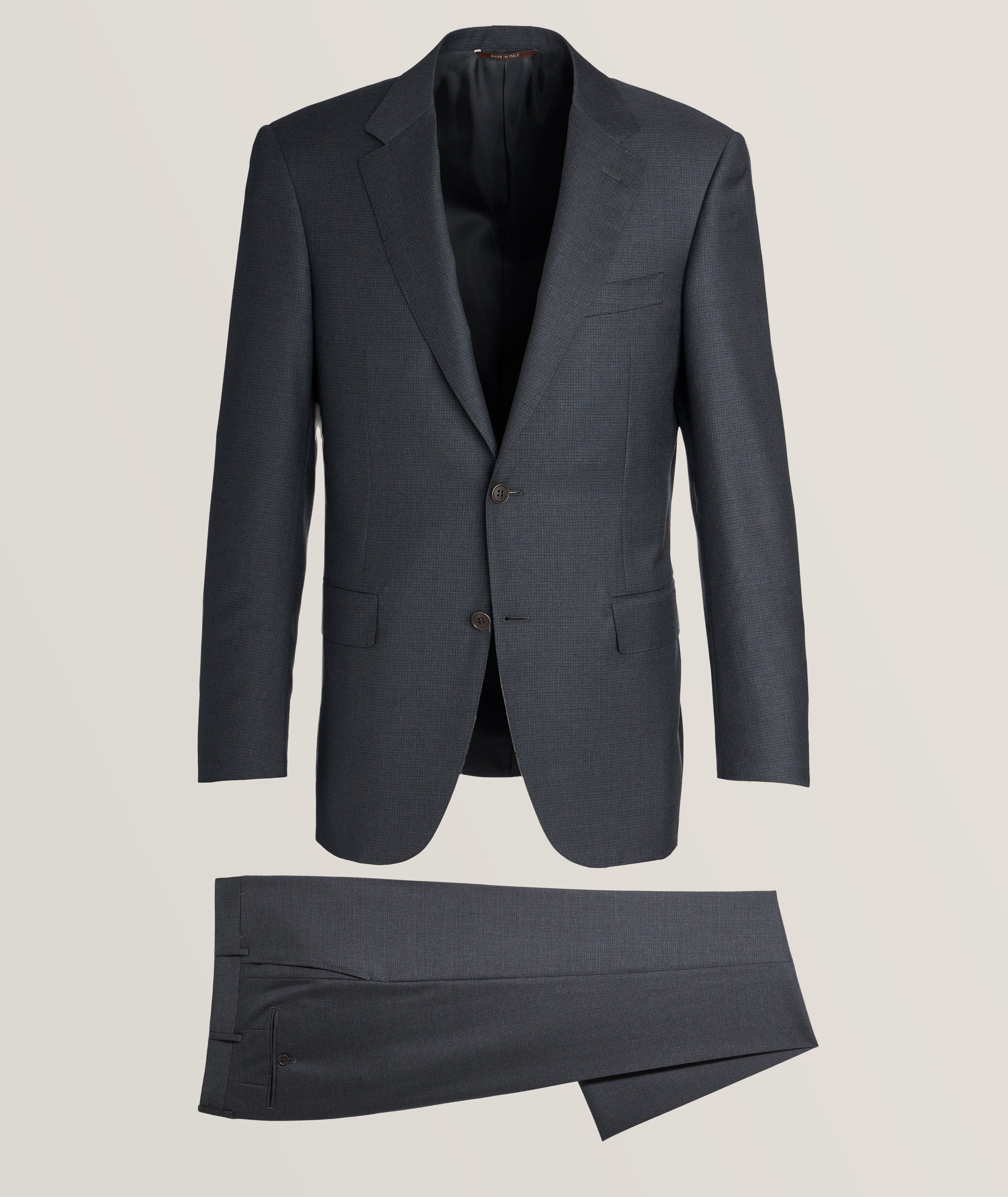 Micro Check Wool Suit image 0
