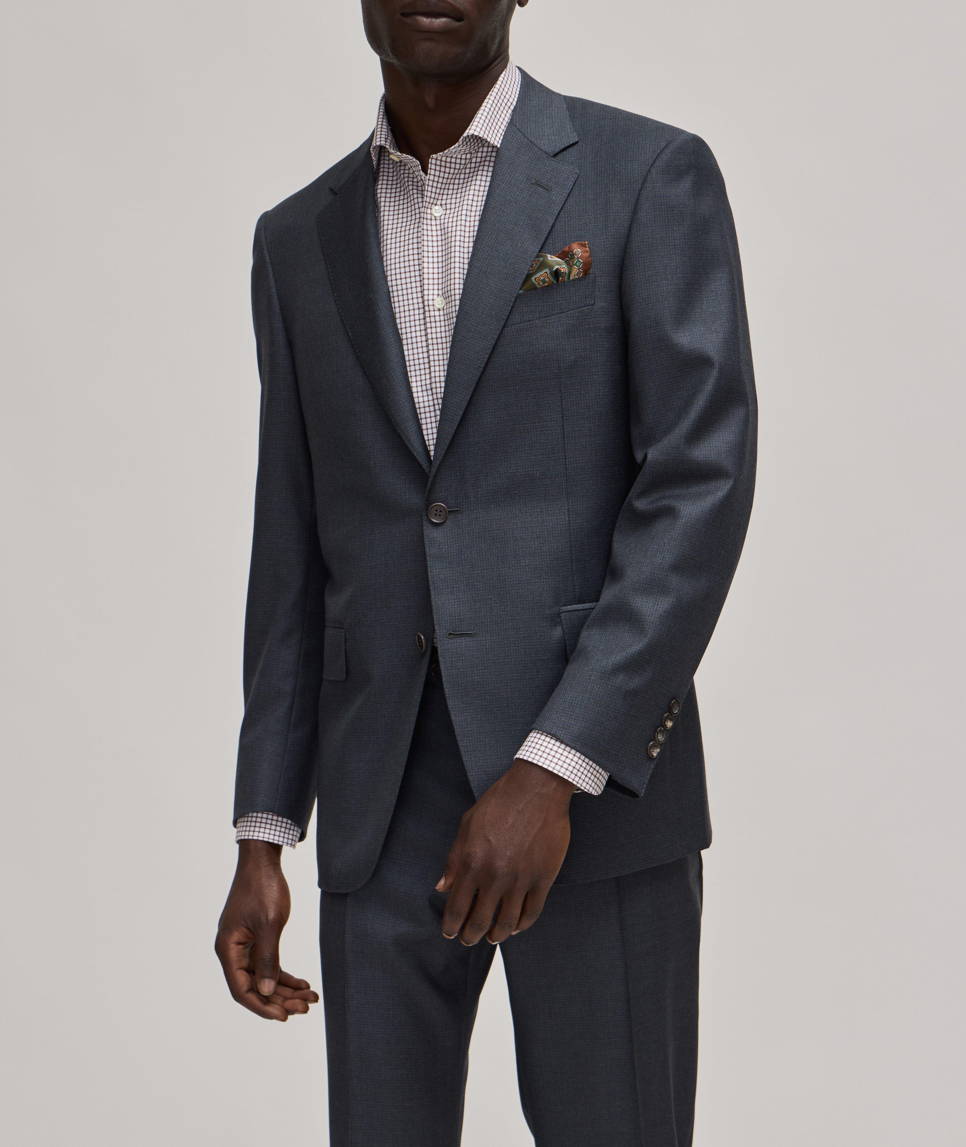 Micro Check Wool Suit image 1