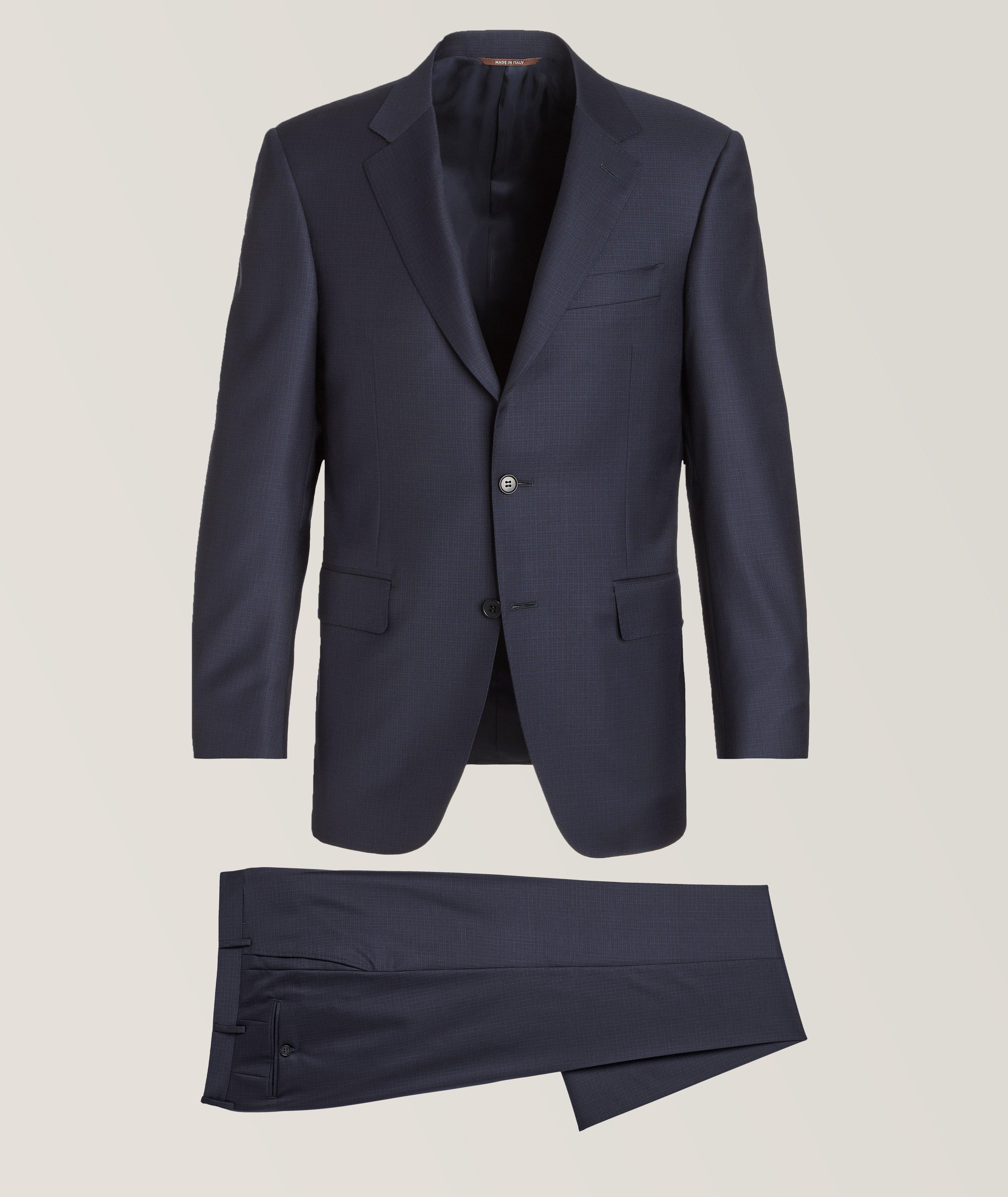 Contemporary-Fit Neat Pattern Suit image 0