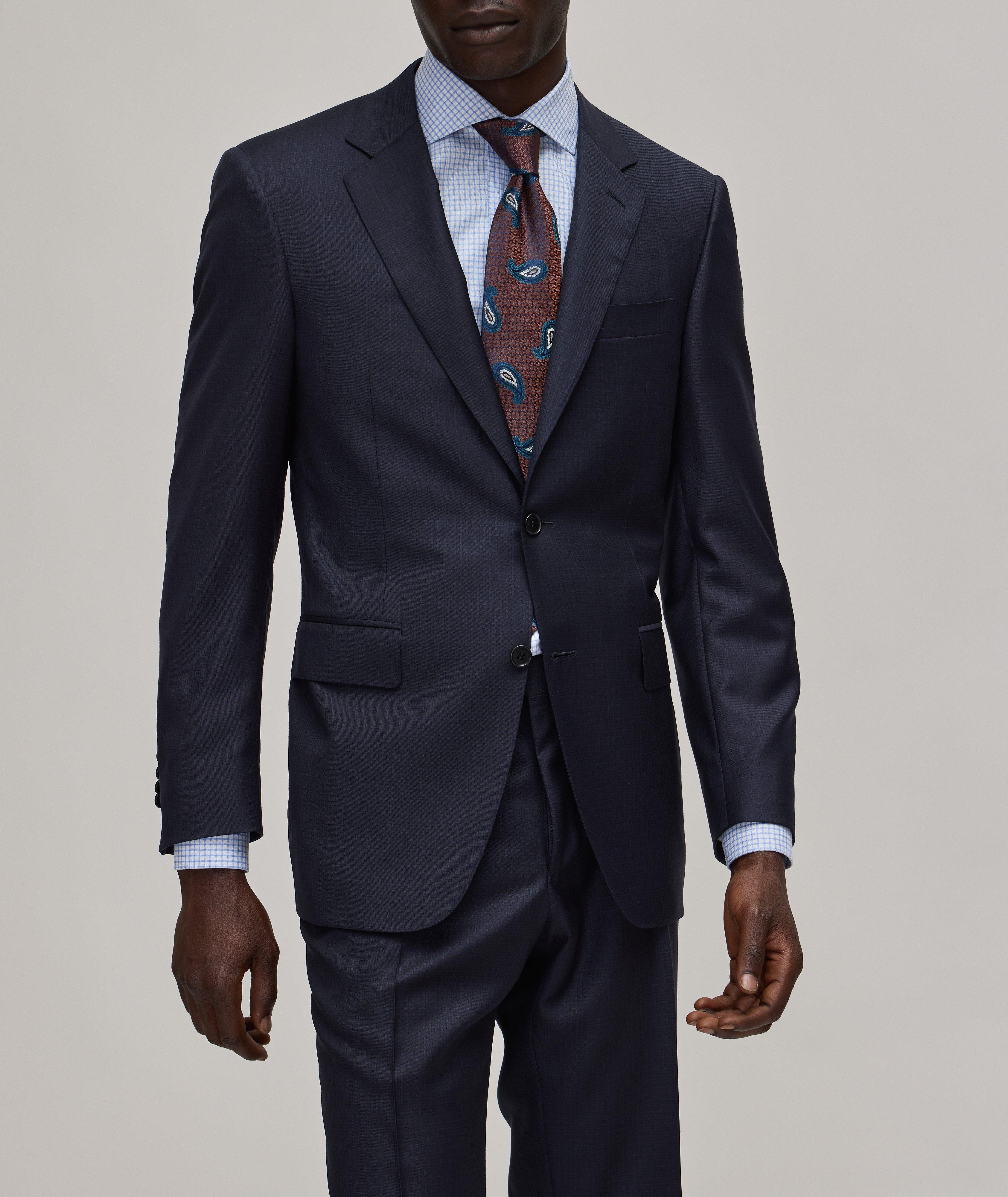 Contemporary-Fit Neat Pattern Suit image 1