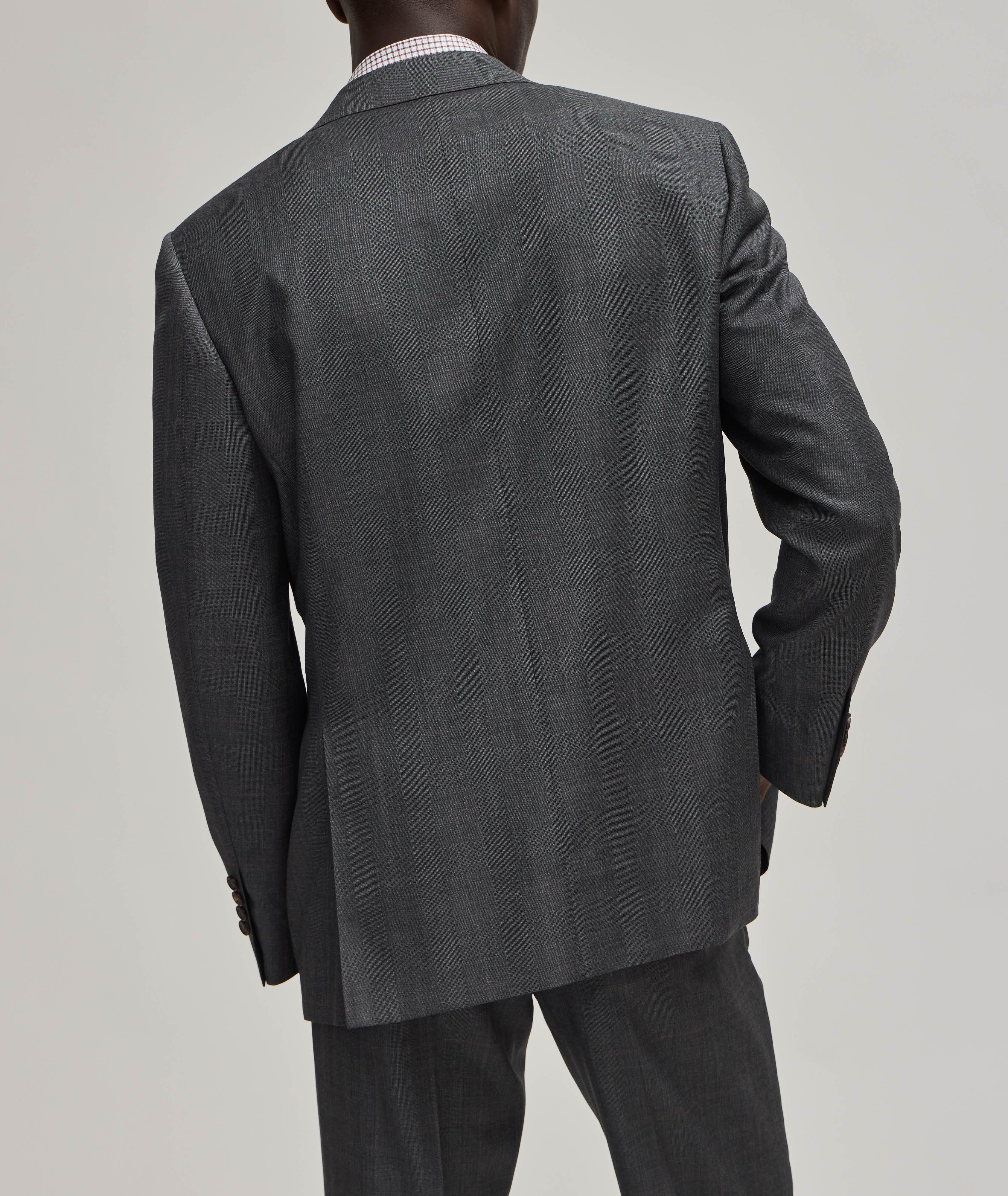 Contemporary-Fit Checkered Wool Suit  image 2