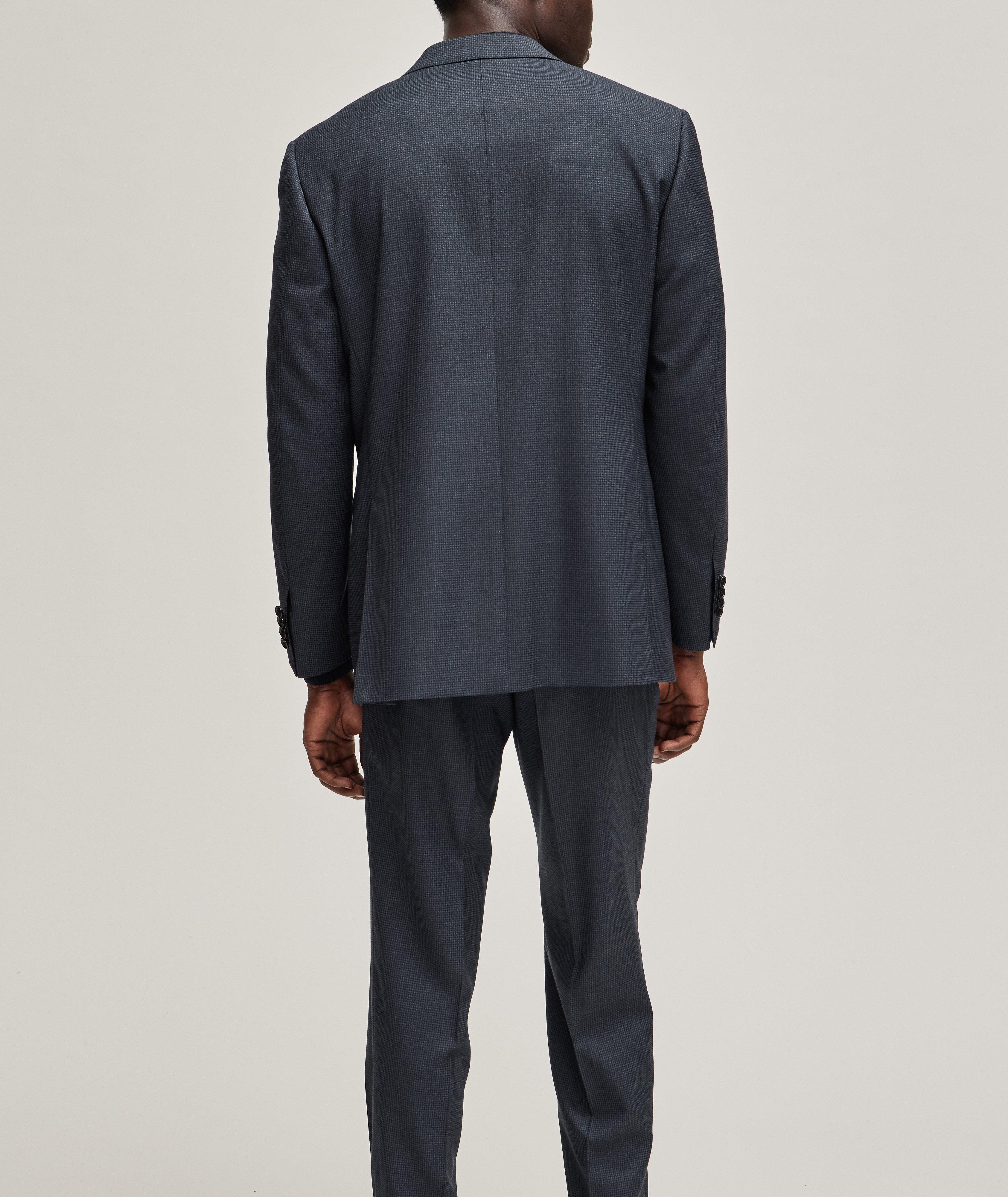 Contemporary-Fit Neat Pattern Wool Suit image 2