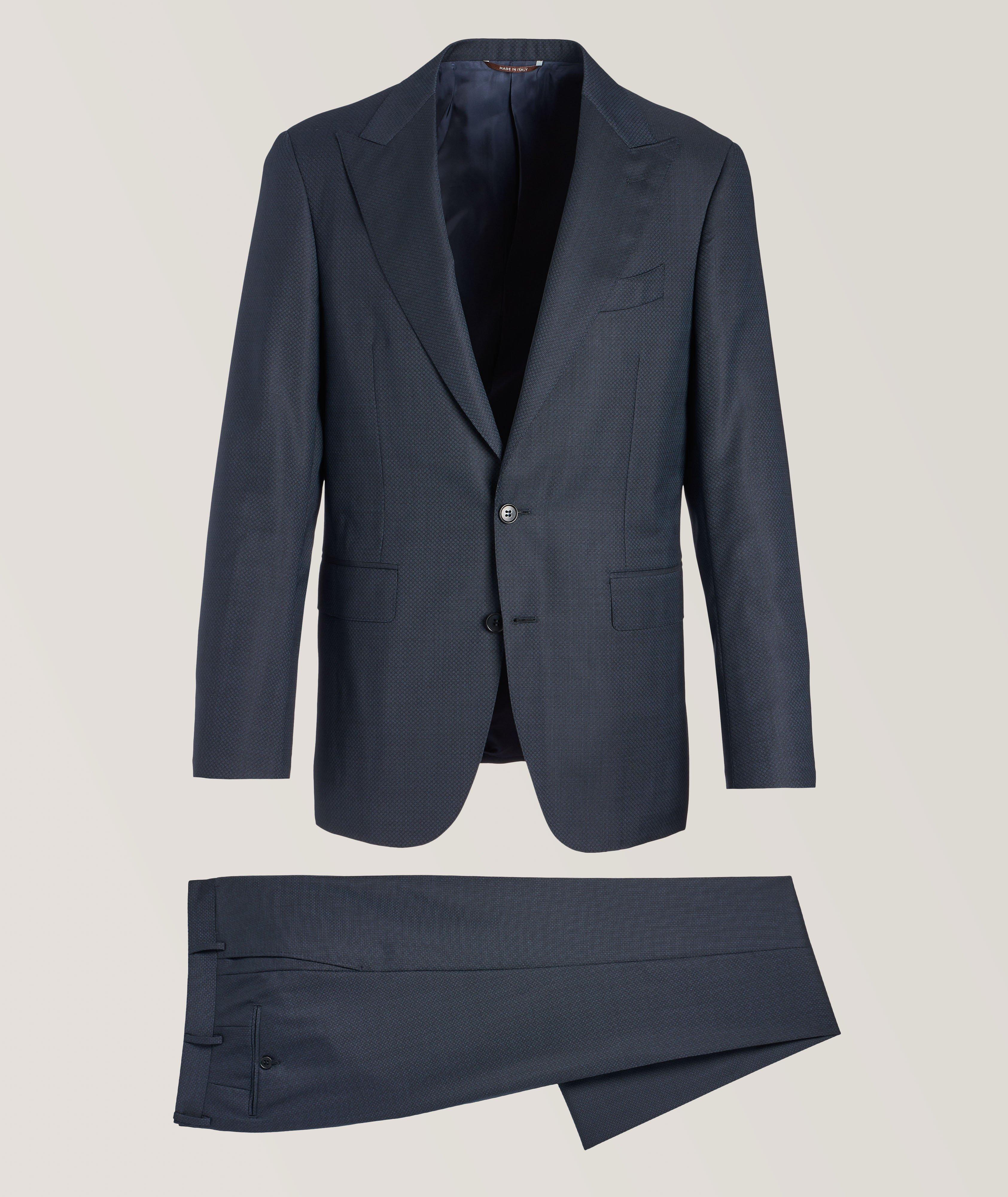 Slim-Fit Neat Wool Suit image 0