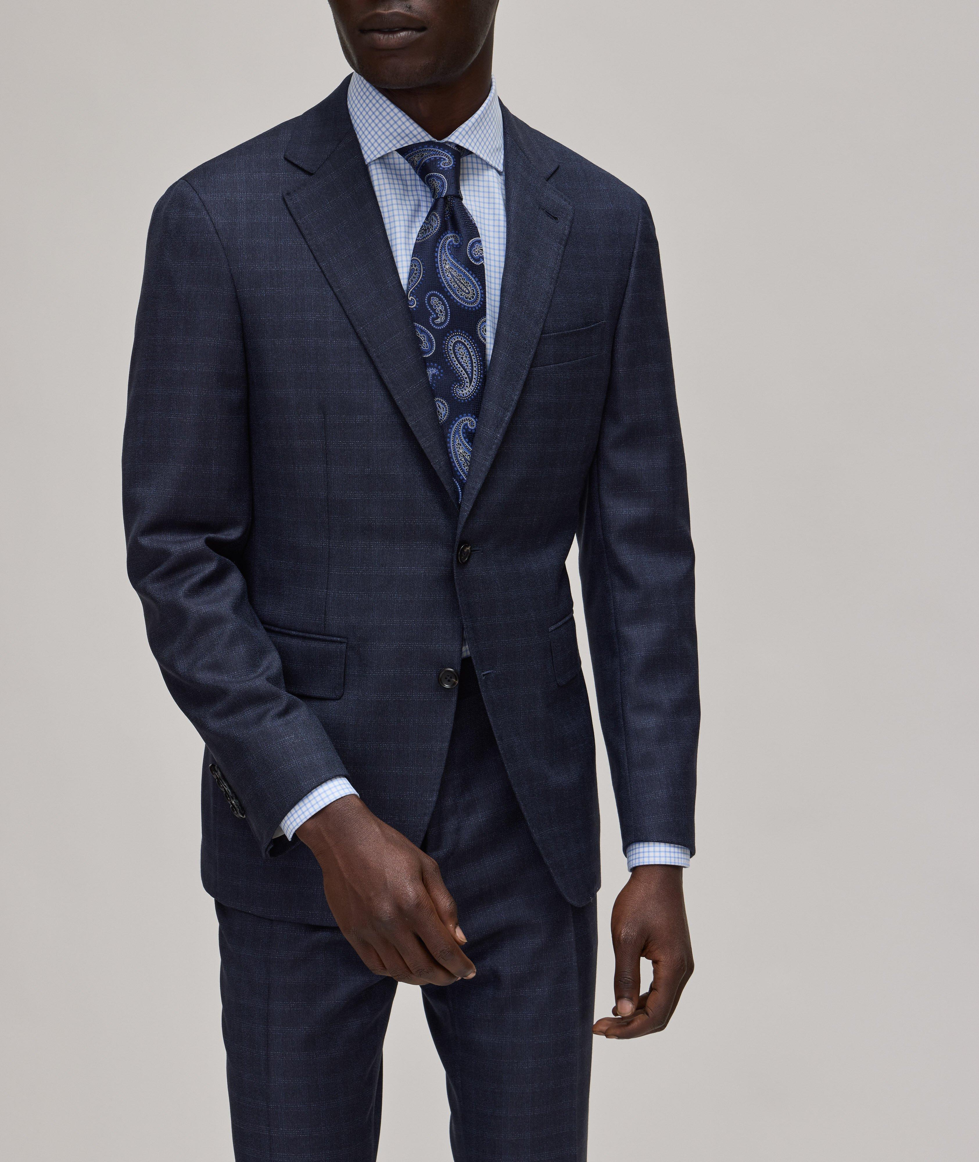 Kei Graphic Check Pattern Wool Suit image 1