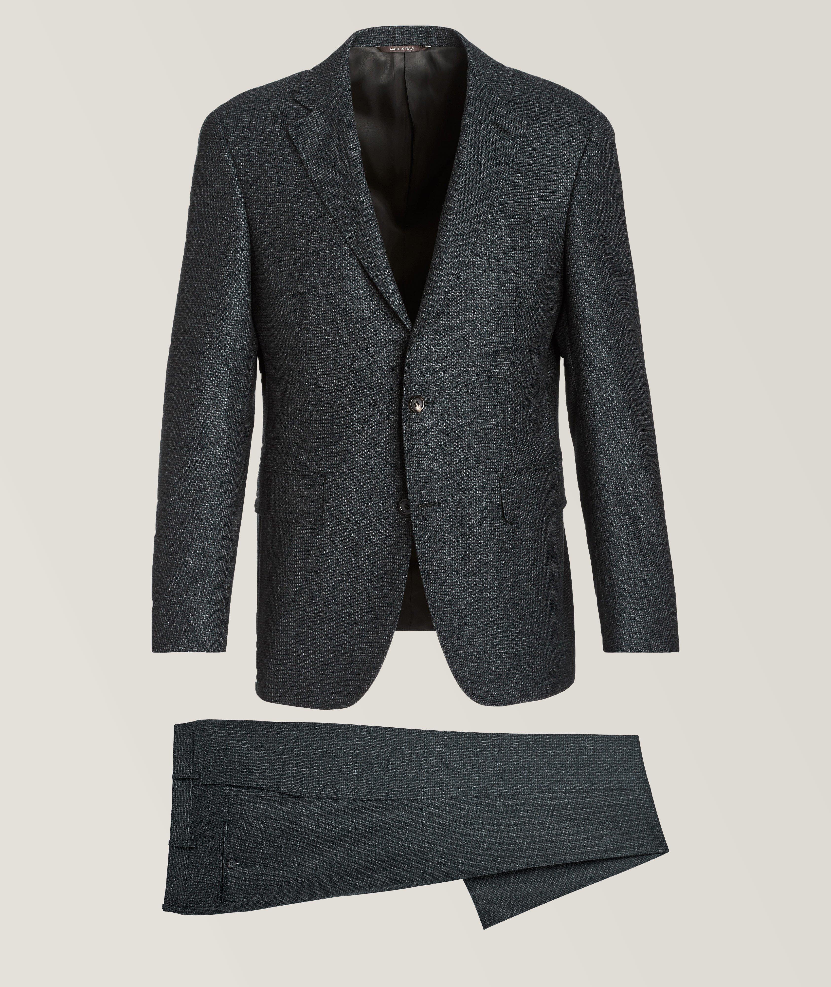 Canali Kei Natural Comfort Neat Pattern Suit, Suits