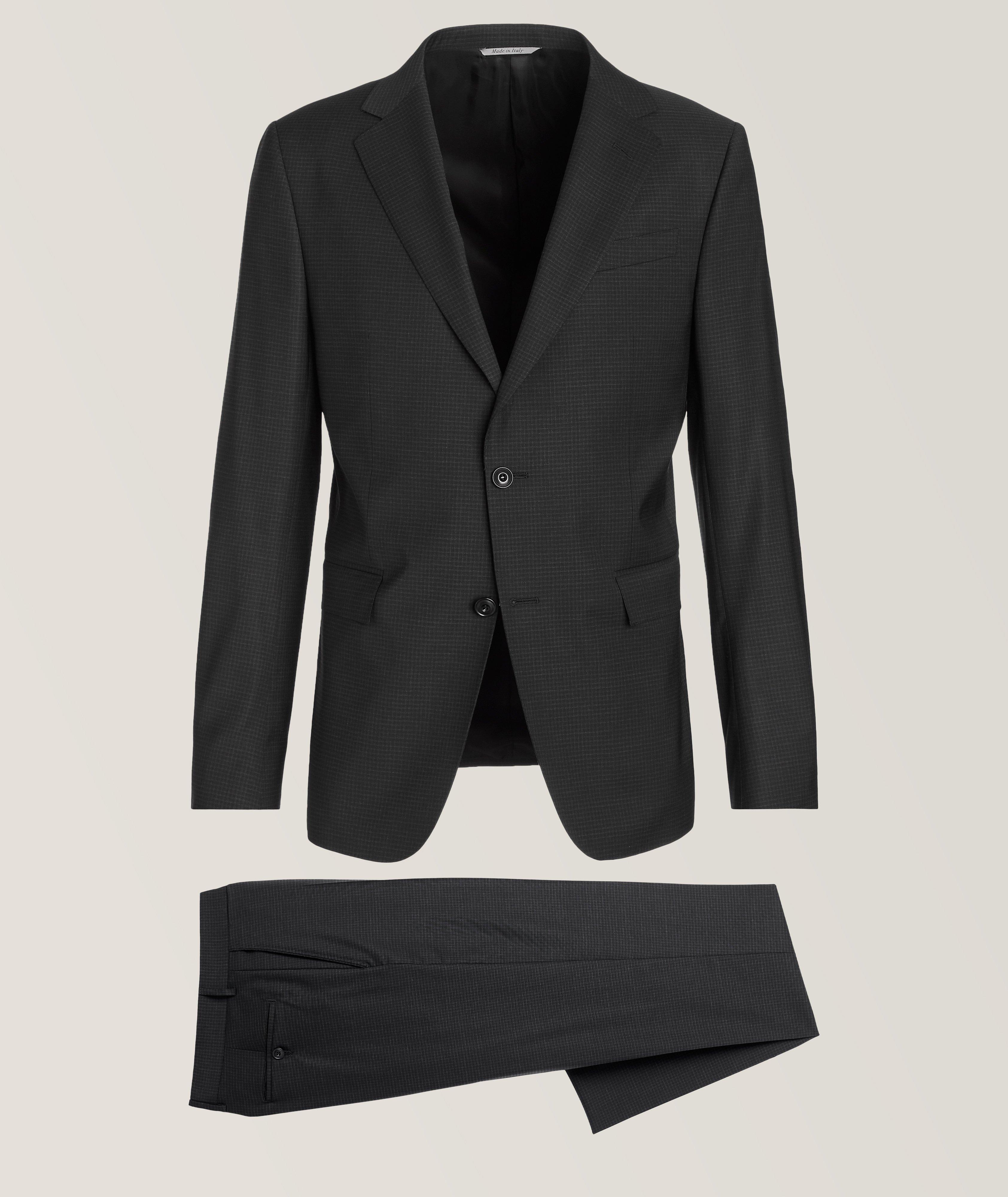 Black Edition Miniature Check Stretch-Wool Suit image 0