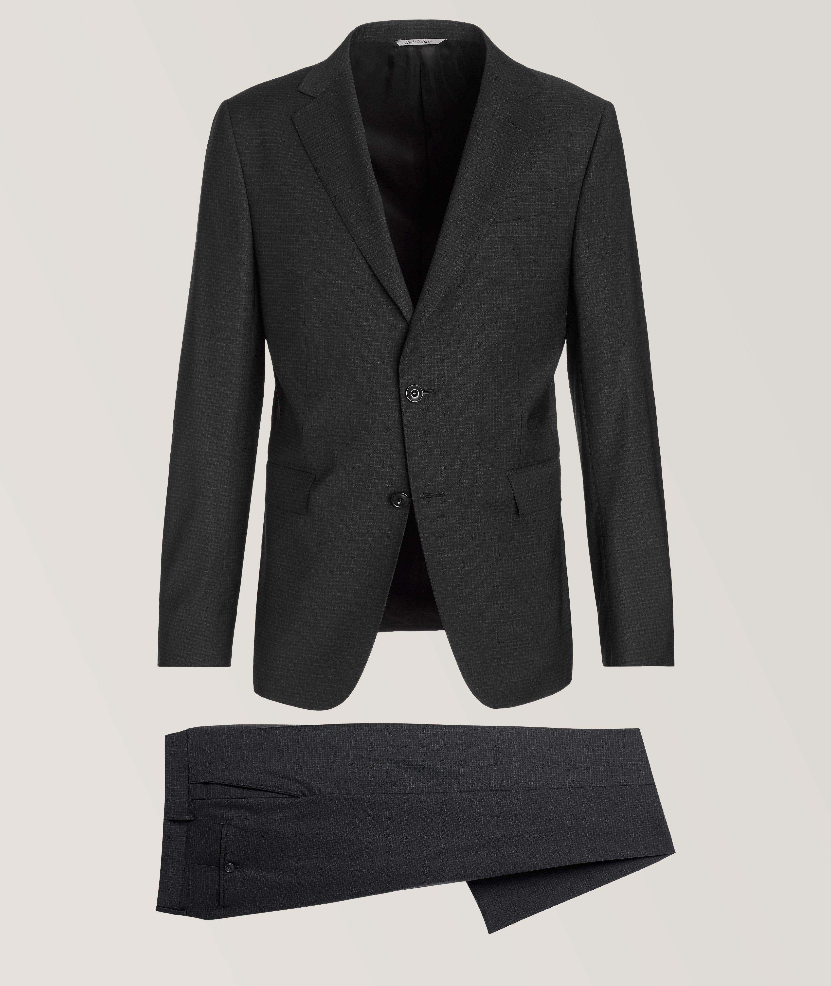 Canali hot sale black suit