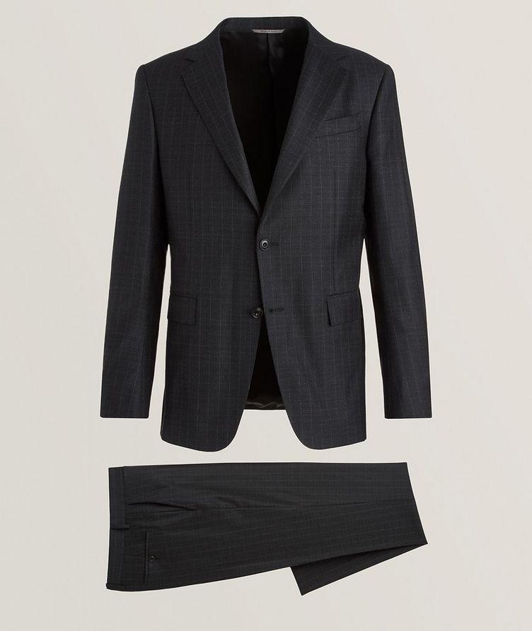 Black Edition Striped Stretch-Wool Suit image 0