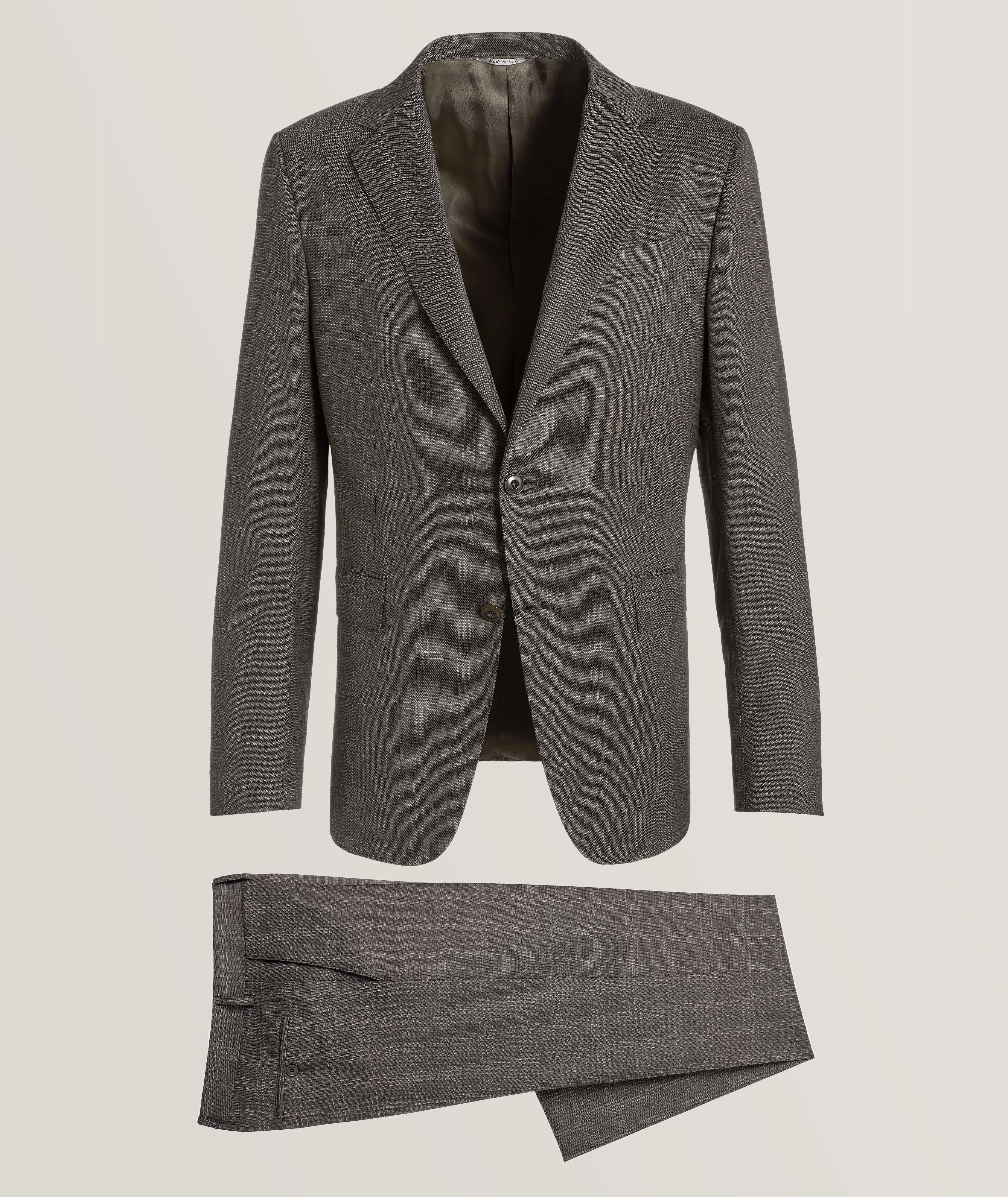 Black Edition Windowpane Stretch-Wool Suit image 0