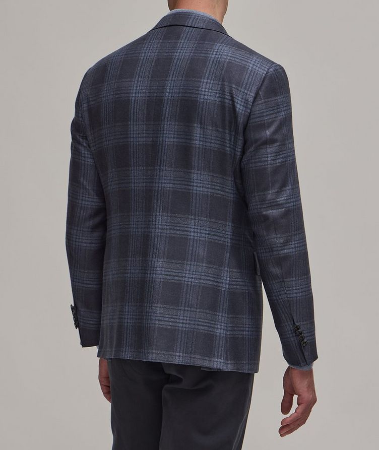 Kei Silk-Cashmere Checkered Sport Jacket image 2