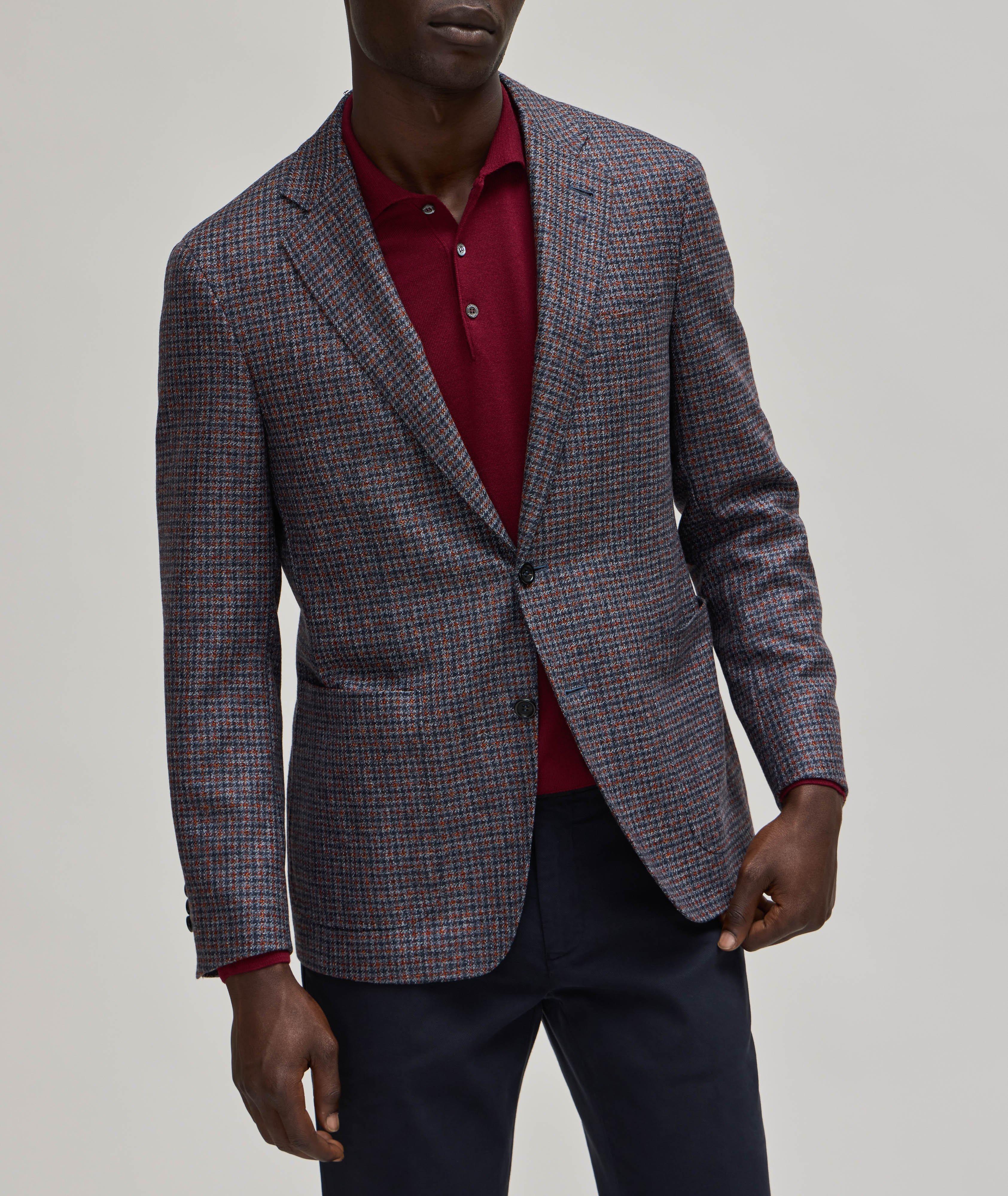 Burgundy Patterned Sports Jacket