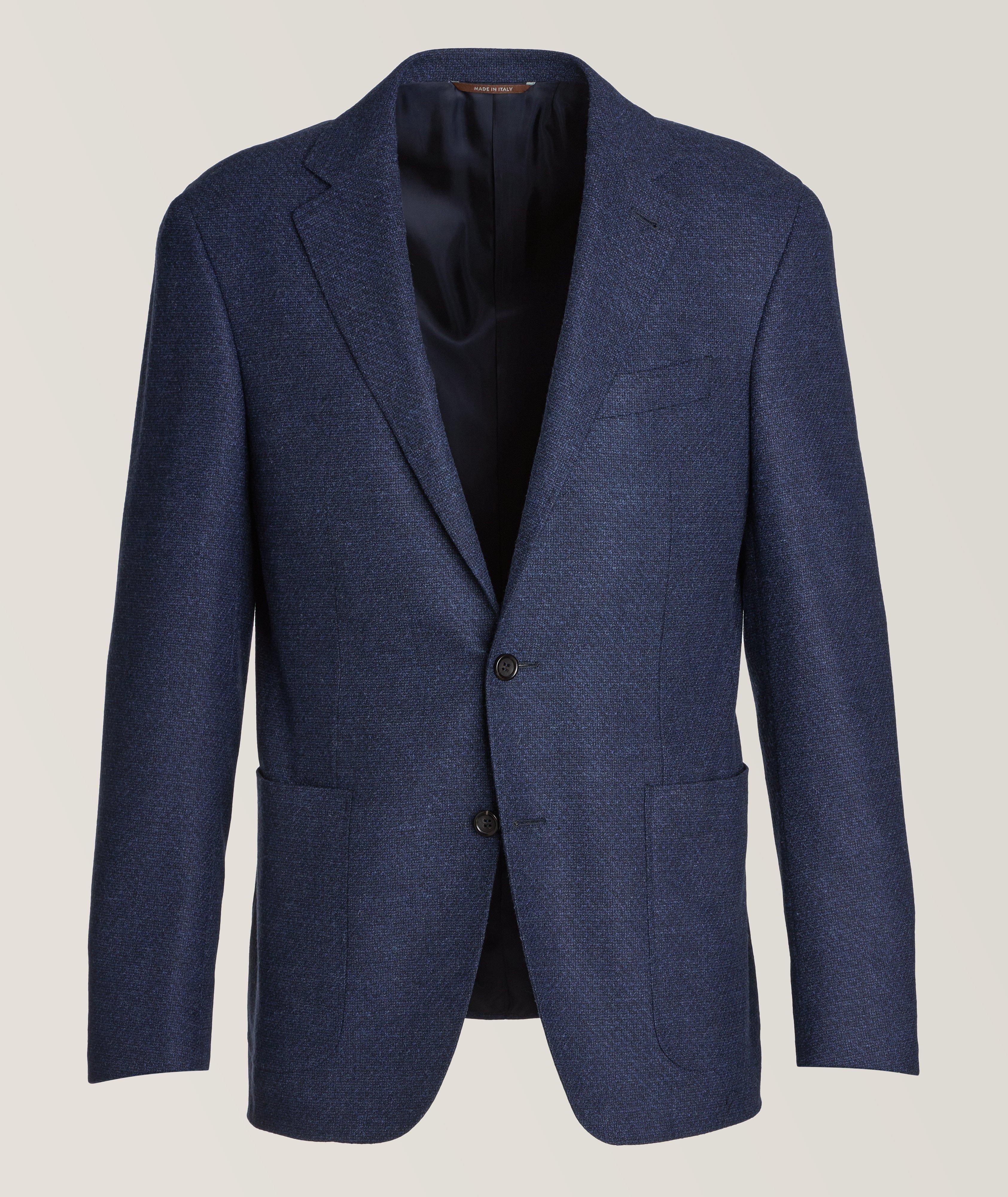 Kei Textured Stretch-Wool Linen Blend Sport Jacket image 0