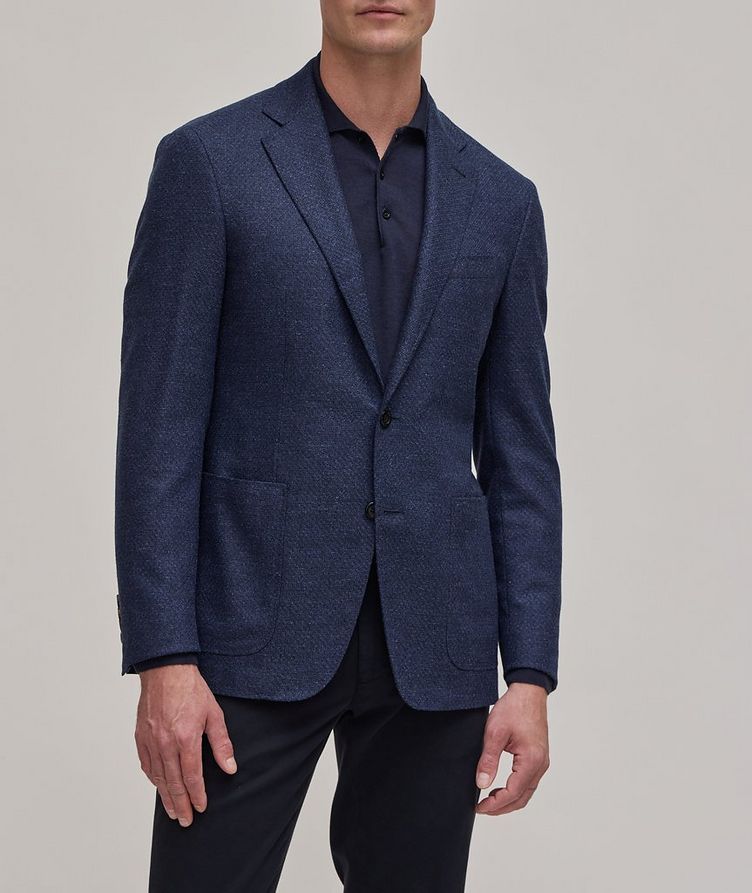 Kei Textured Stretch-Wool Linen Blend Sport Jacket image 1