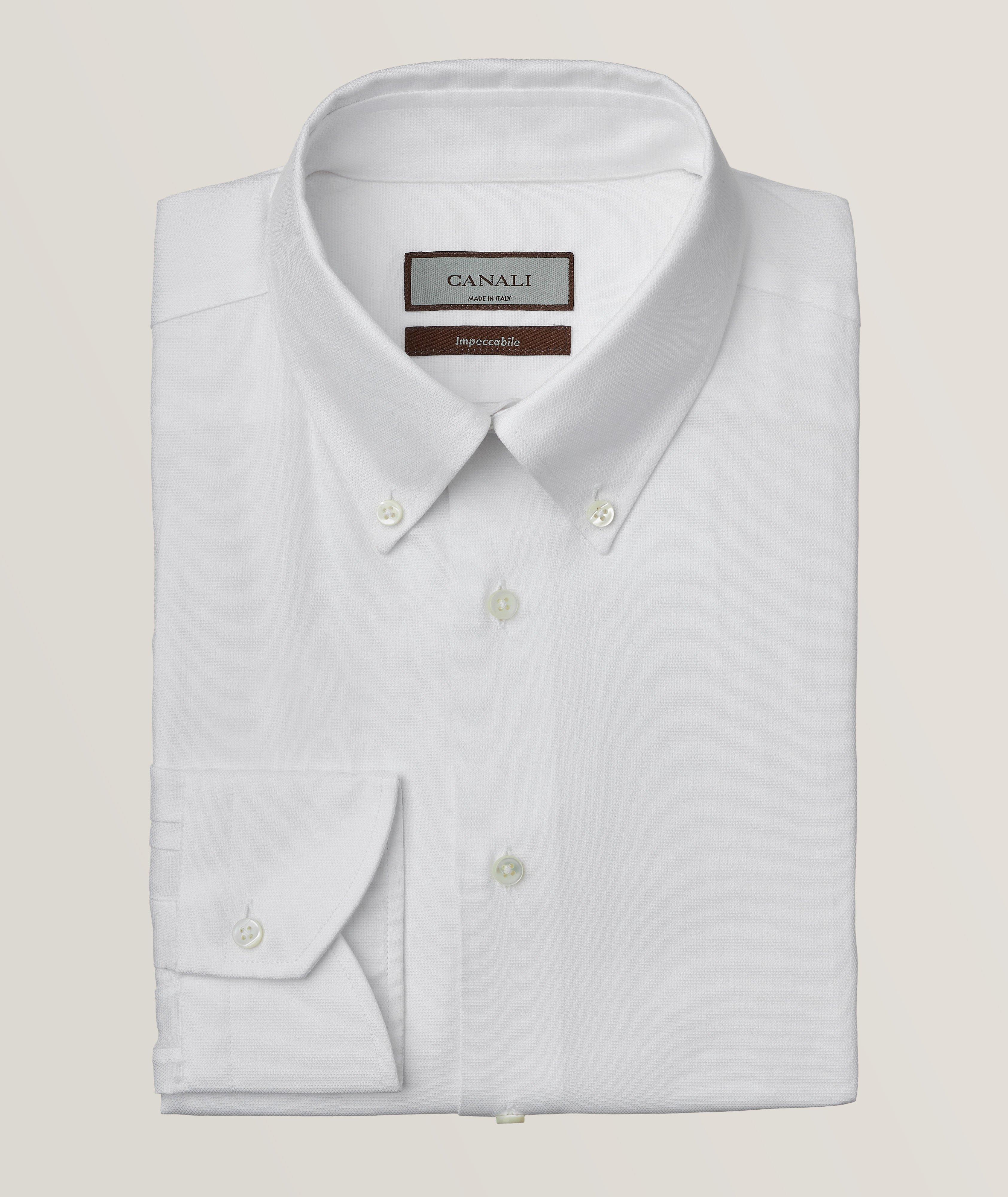 Contemporary-Fit Impeccable Button-Down Collar Dress Shirt image 0