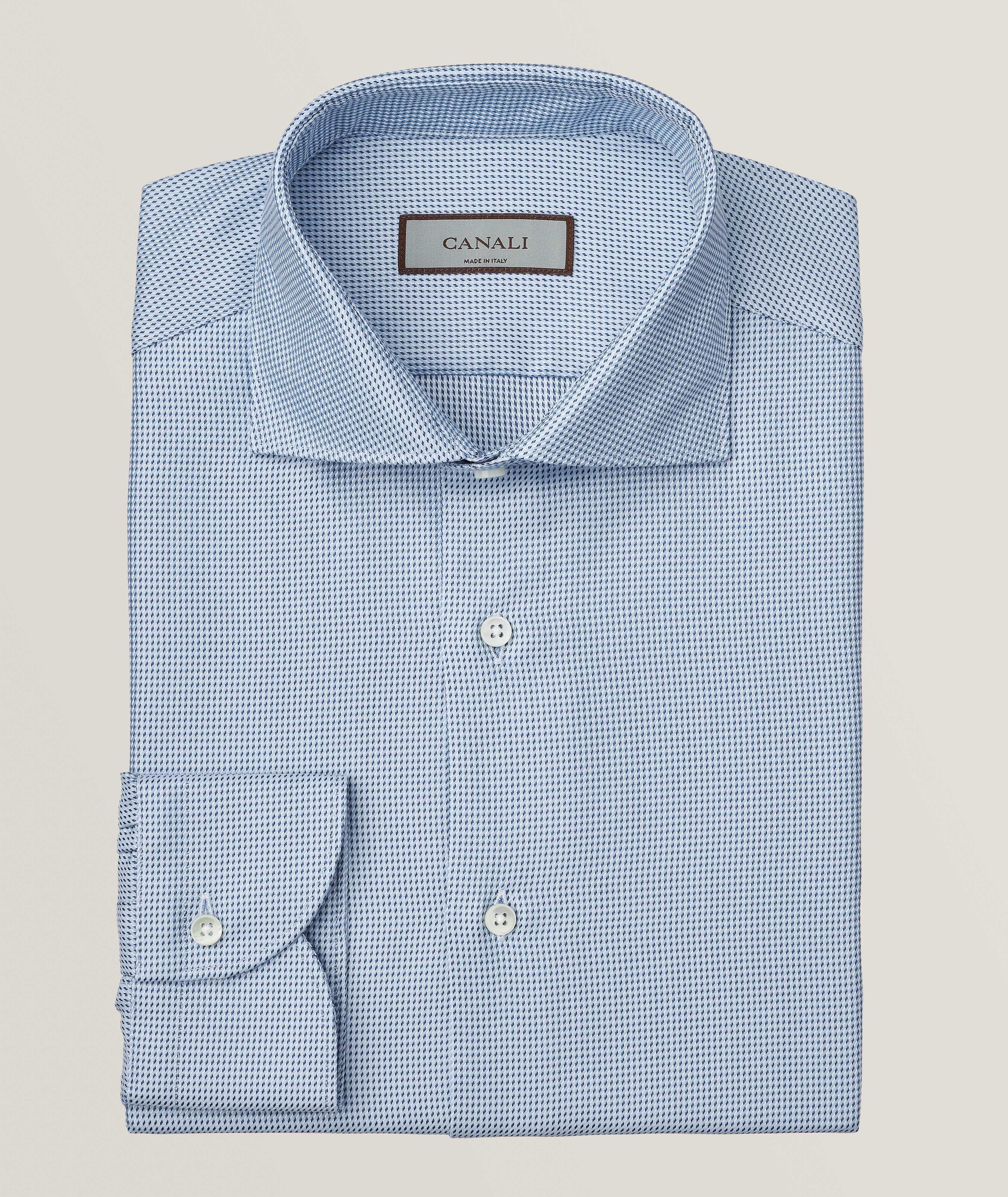 Slim-Fit Micro Neat Dress Shirt image 0