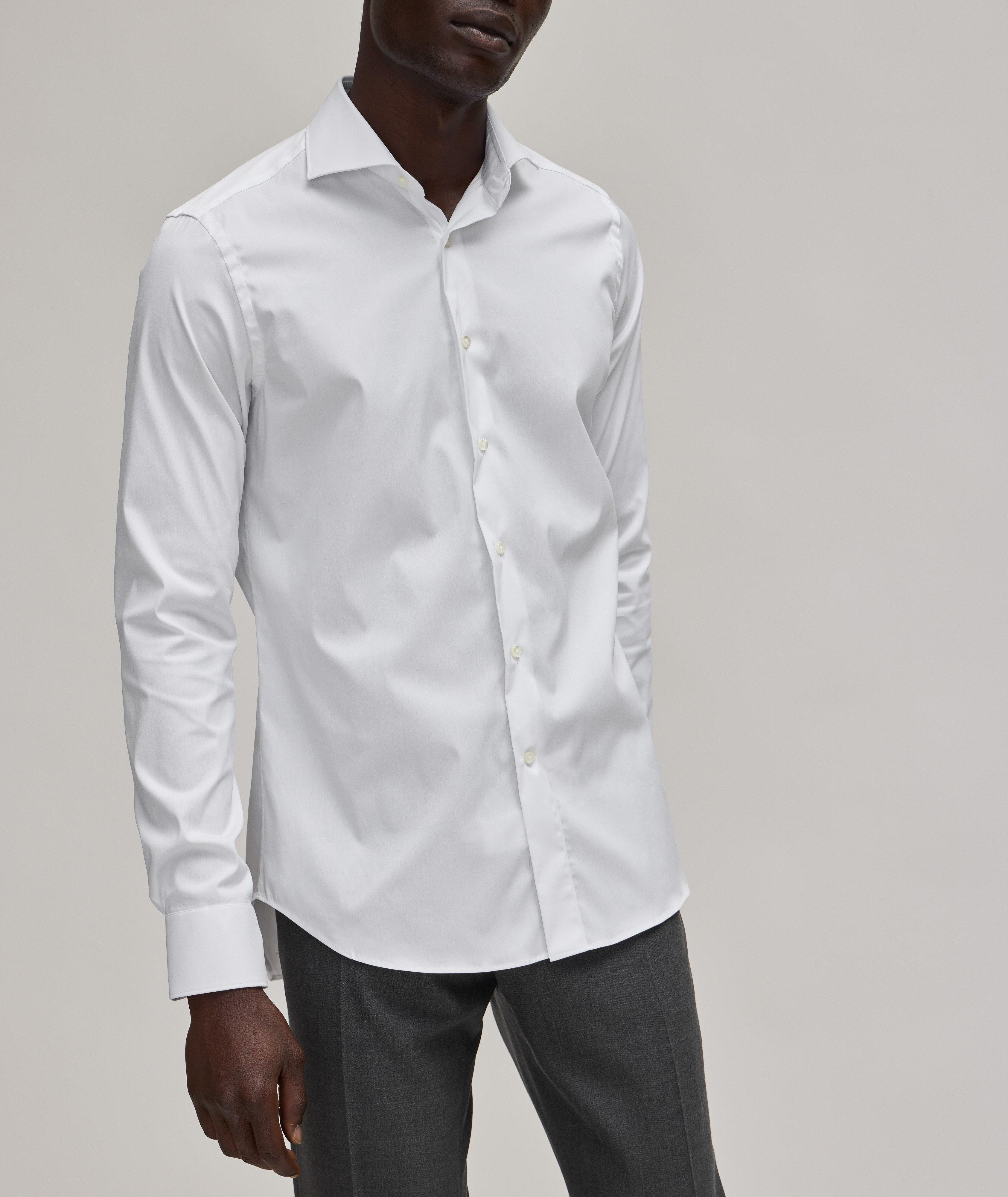 Slim Fit Solid Dress Shirt image 1