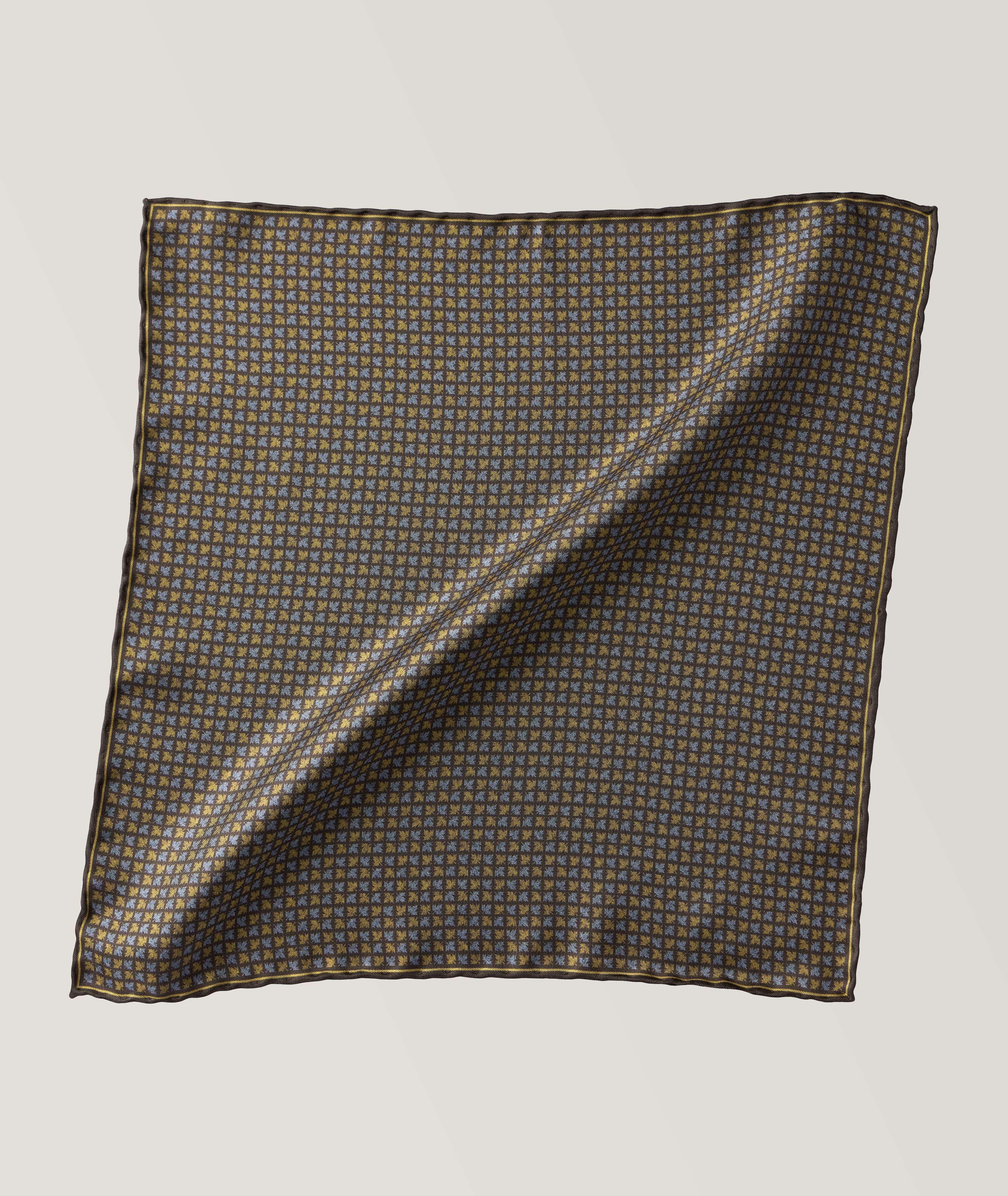 Neat Pattern Silk Pocket Square image 0