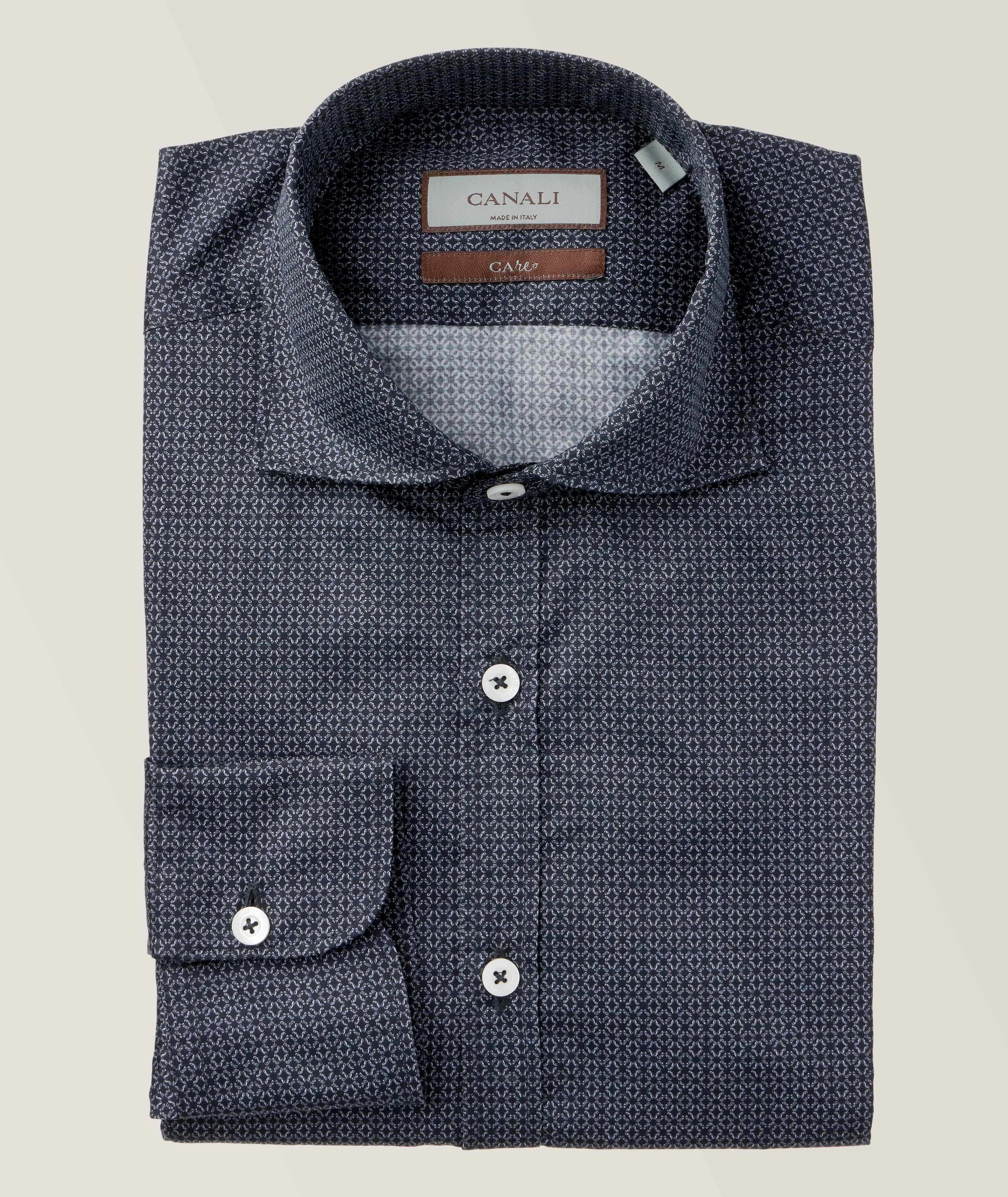 Care Neat Pattern Cotton Sport Shirt