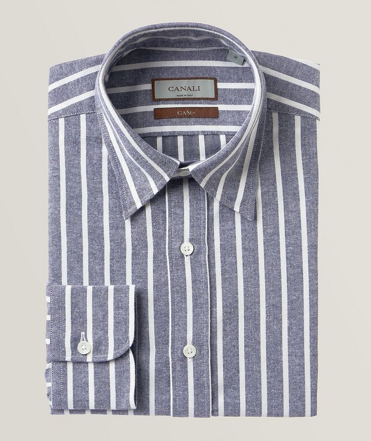 Regular-Fit Striped Cotton Sport Shirt  image 0