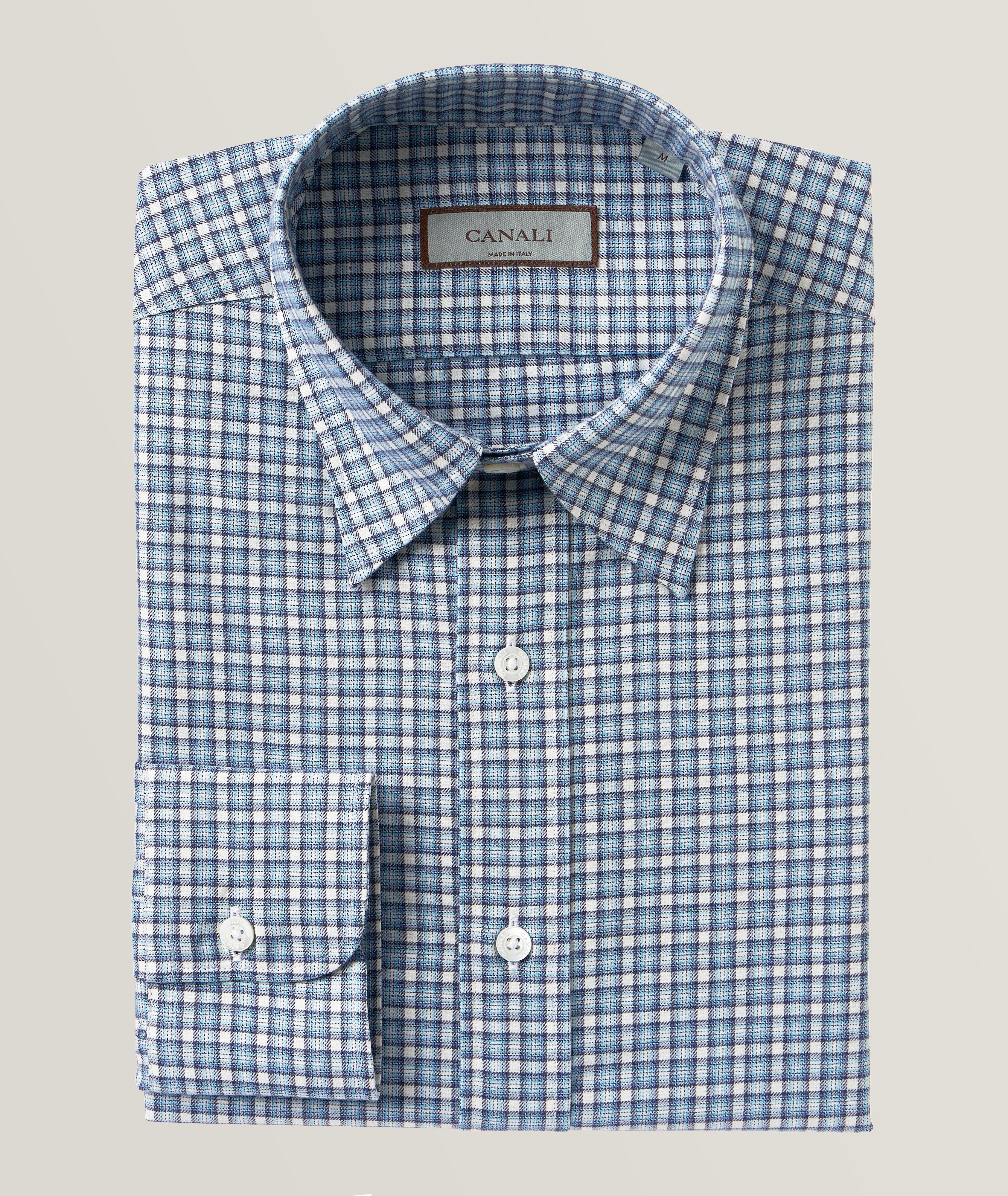 Regular-Fit Checkered Cotton Sport Shirt