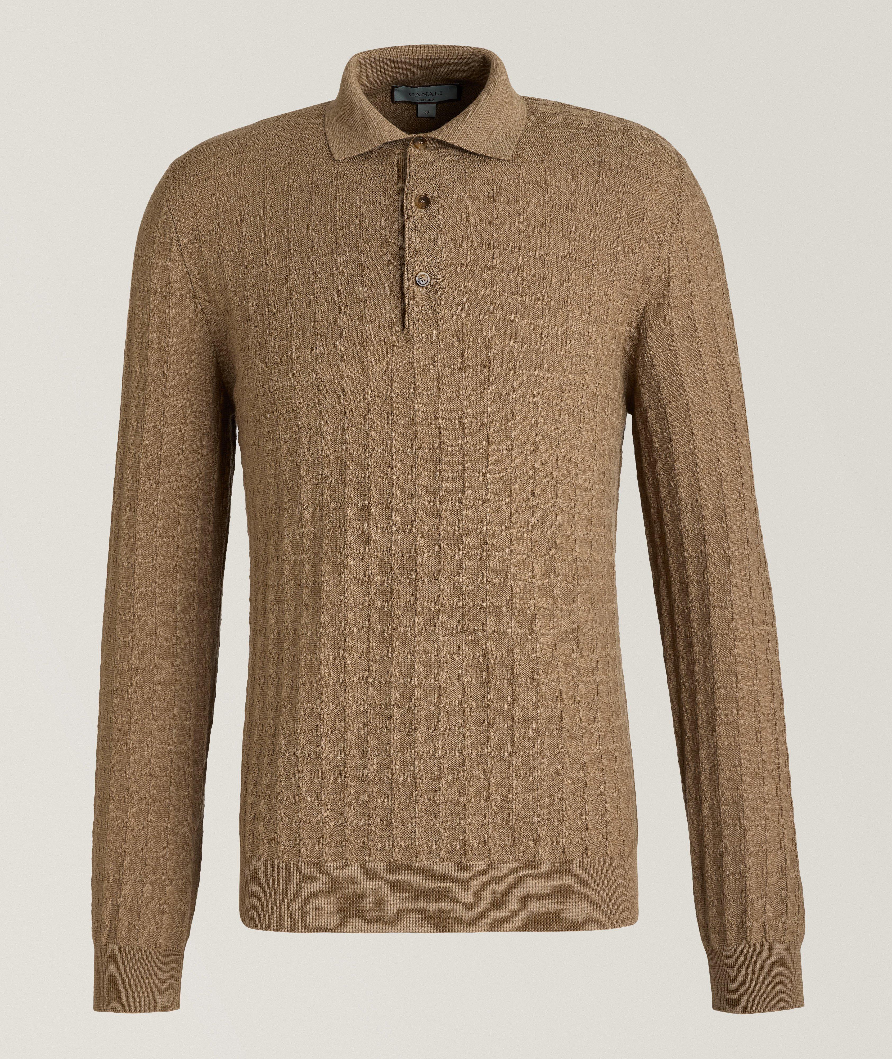 Textured Wool Polo  image 0