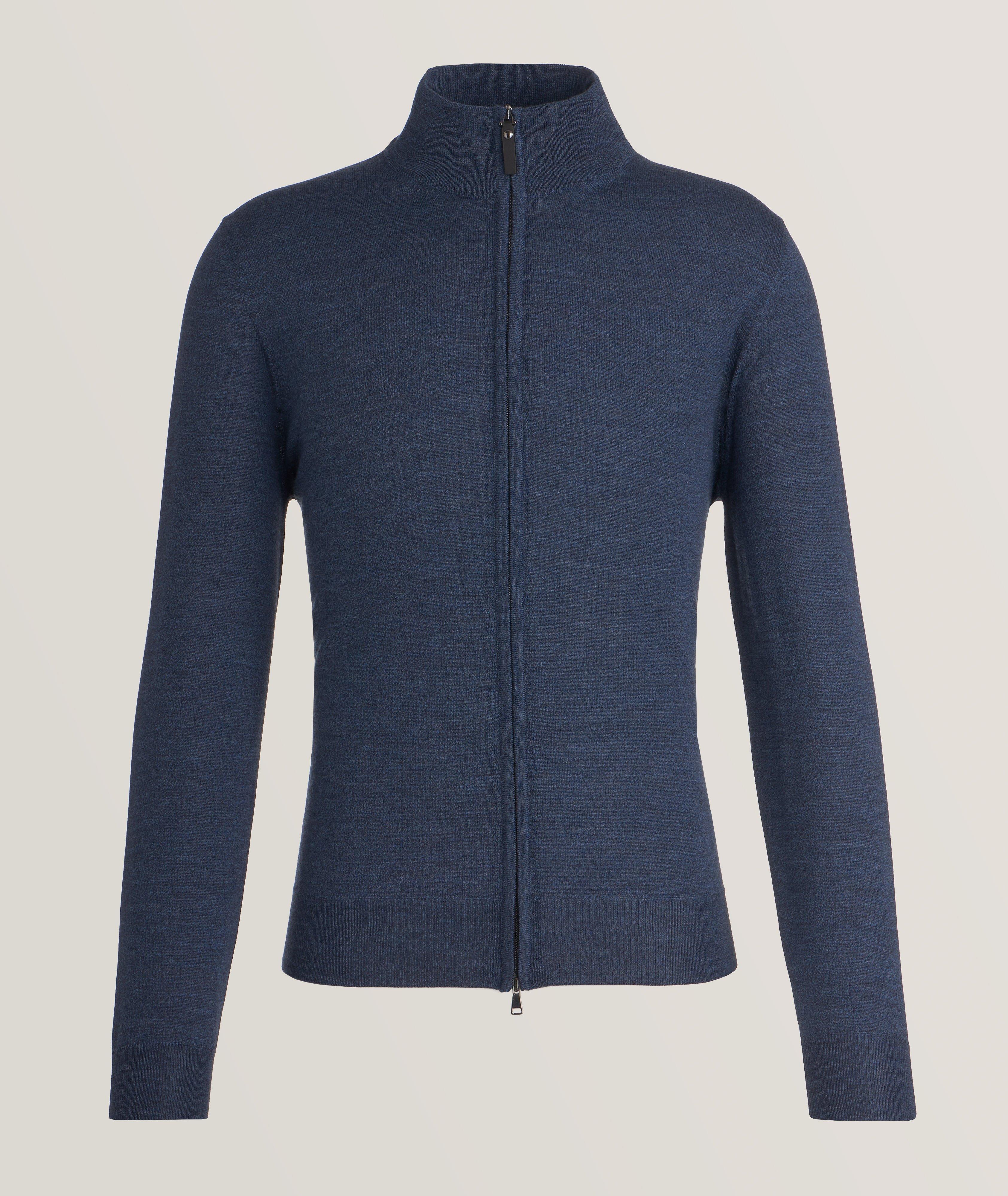 Canali Merino Wool Full-Zip Sweater